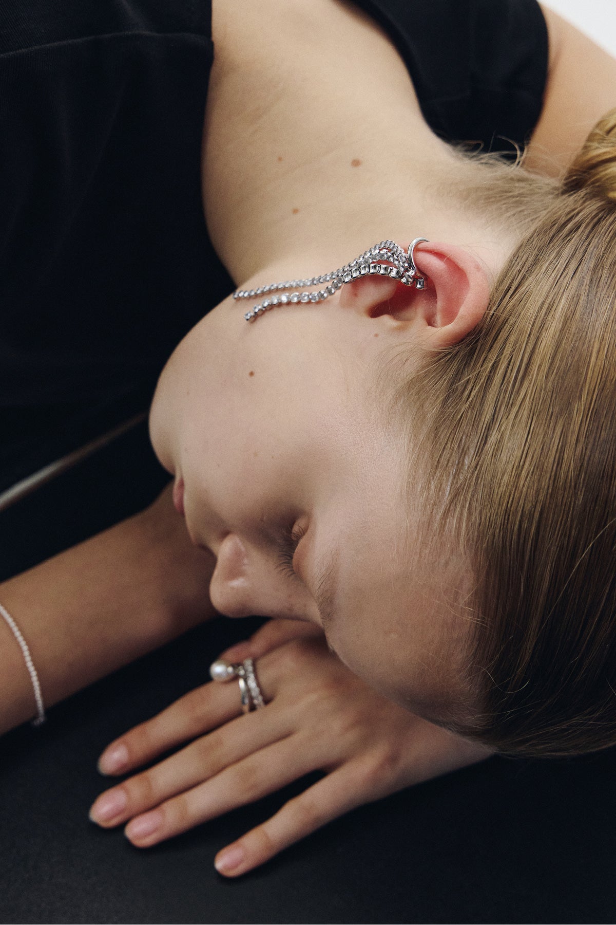 Crystal Tassel Ear Cuff【MWER260608】
