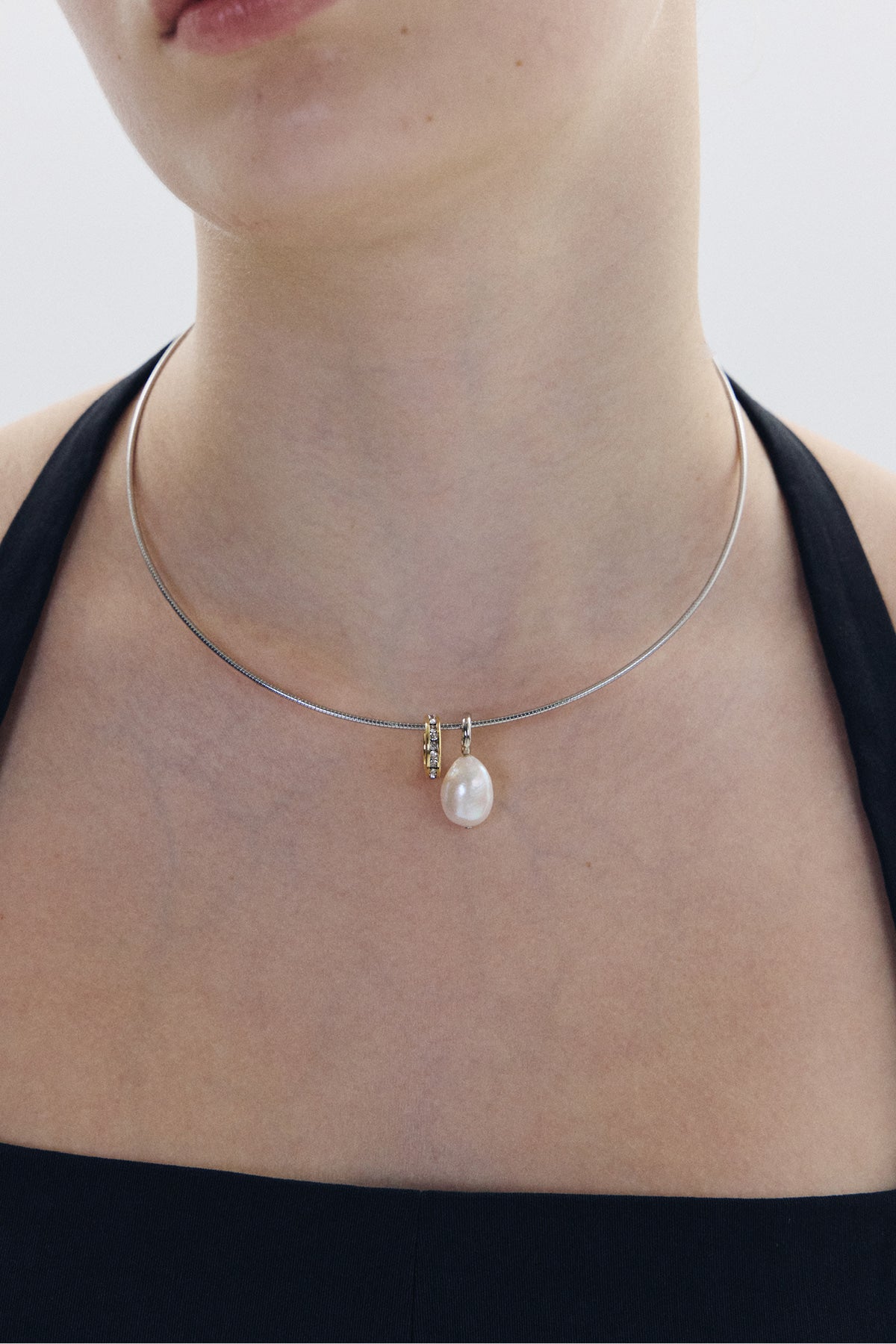 Baroque Pearl Wire Necklace【MWNL260605】