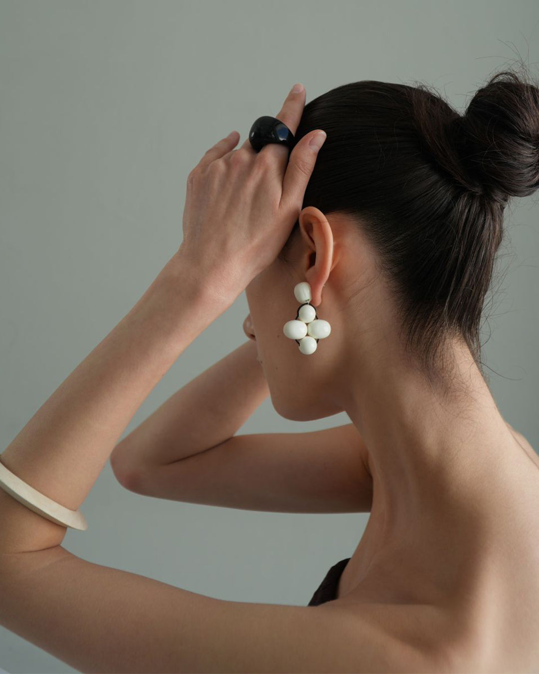 Milk Cluster Earrings【MWER260402】