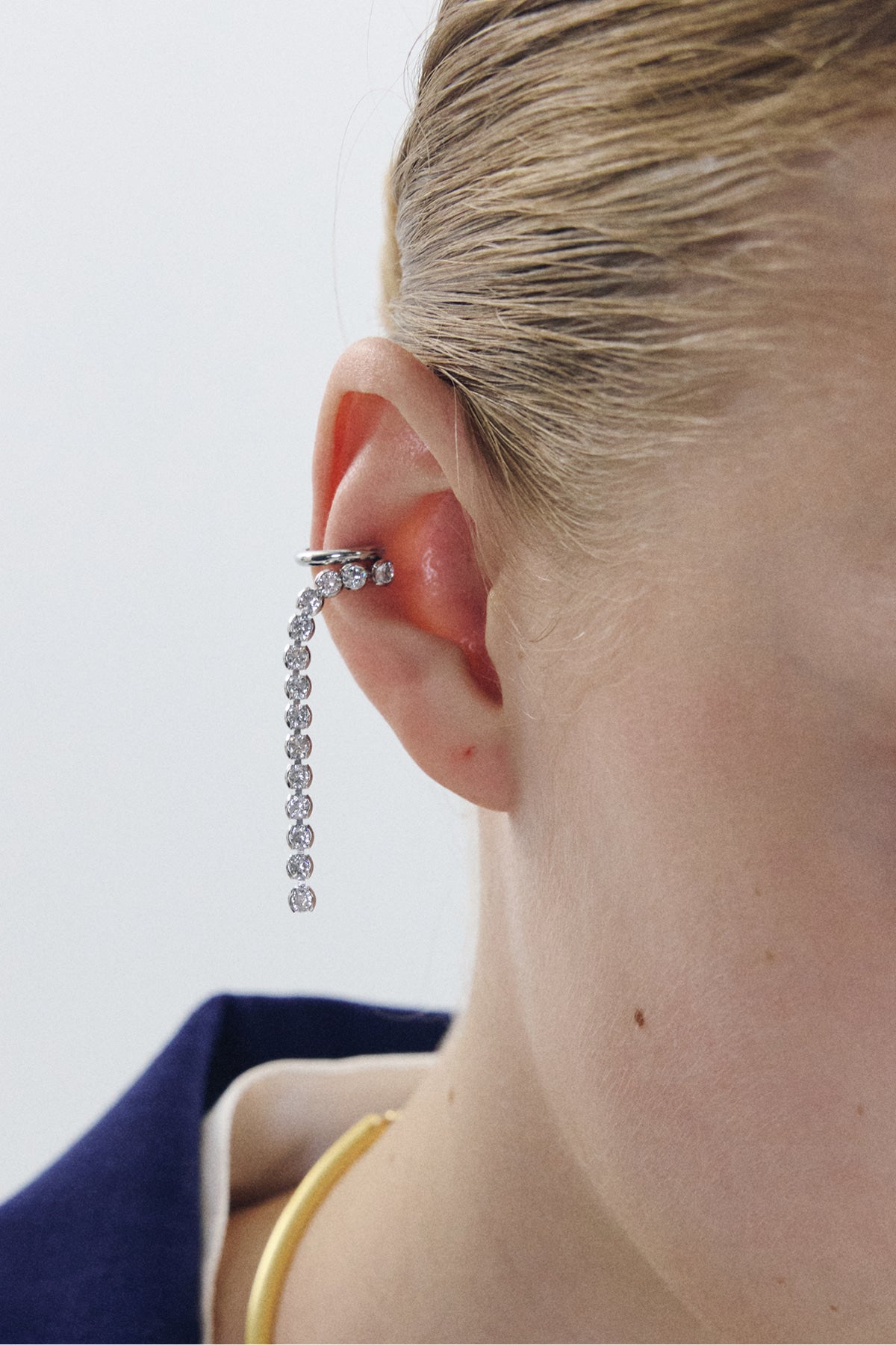 Crystal Line Ear Cuff【MWER260609】