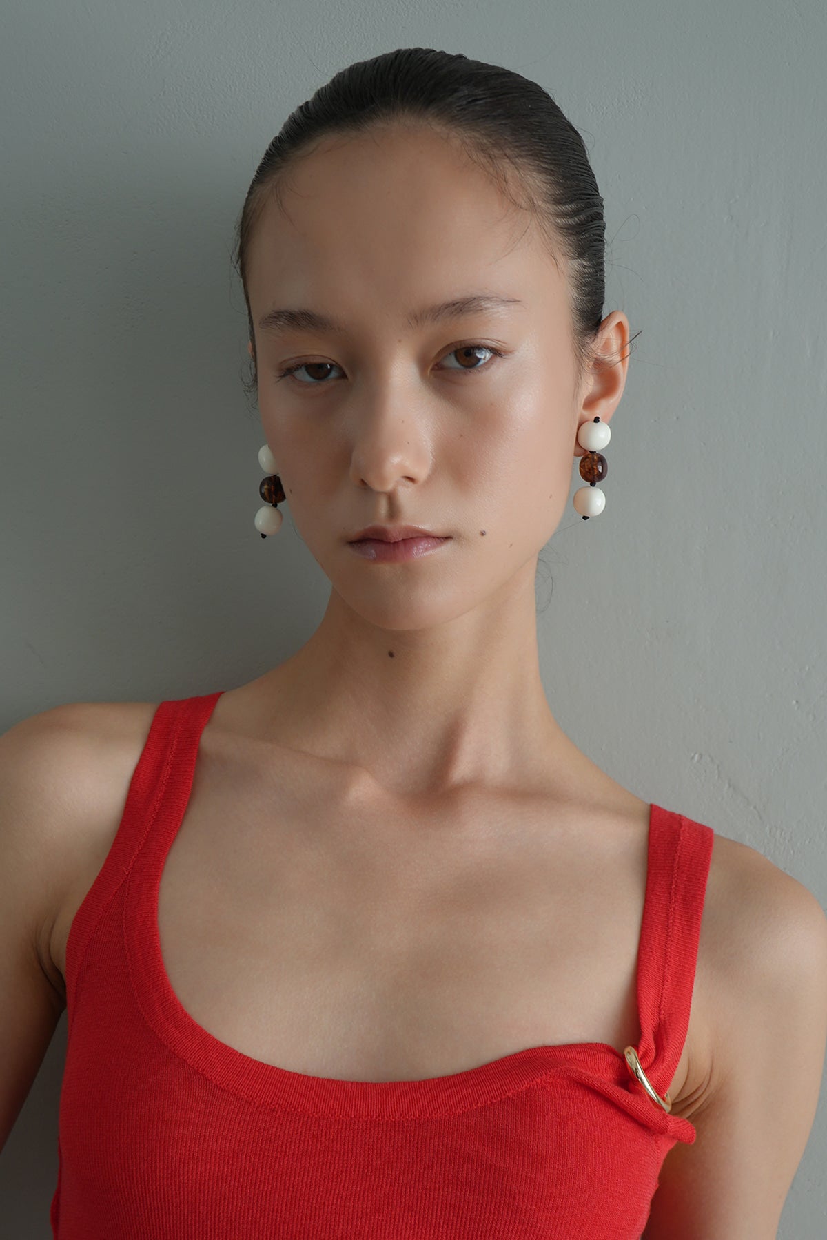Amber Milk Drop Earrings【MWER260401】