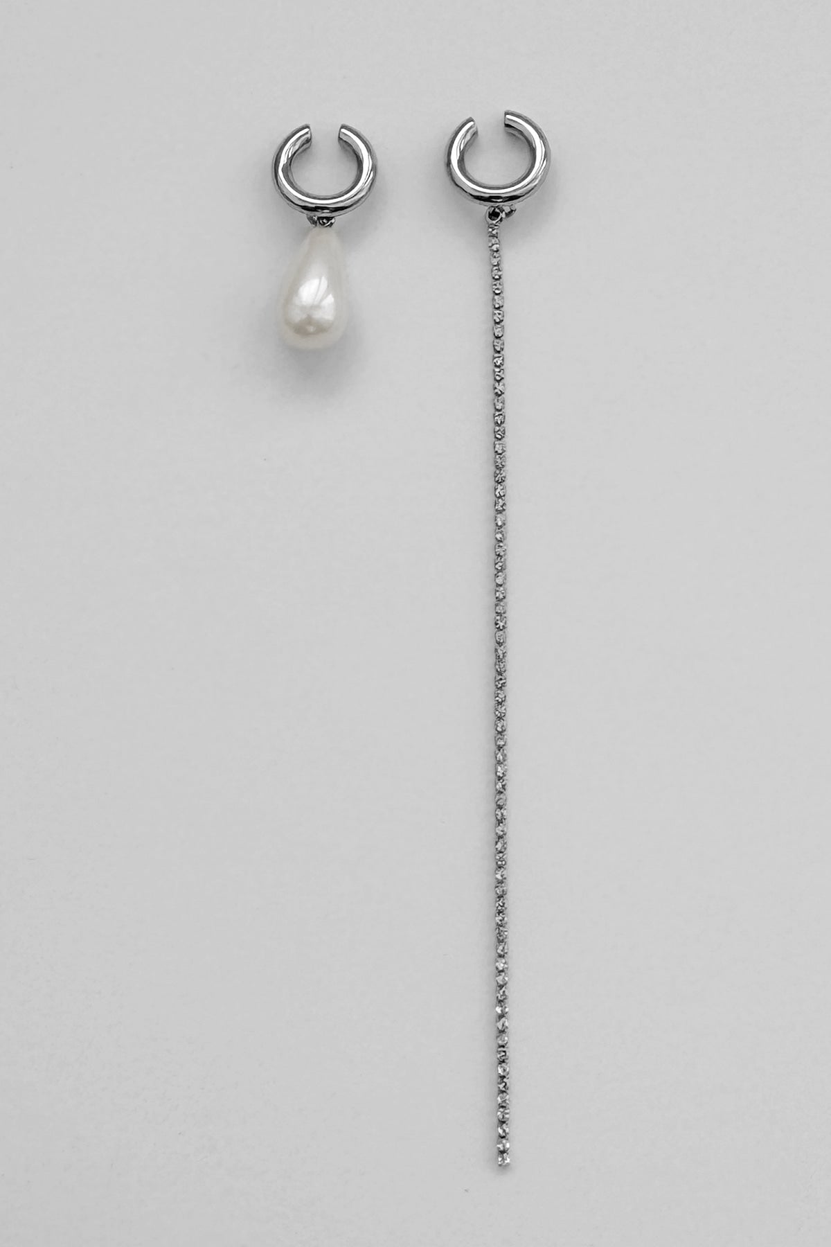 Teardrop Pearl Crystalline Ear Cuff(Set)【MWER240608】