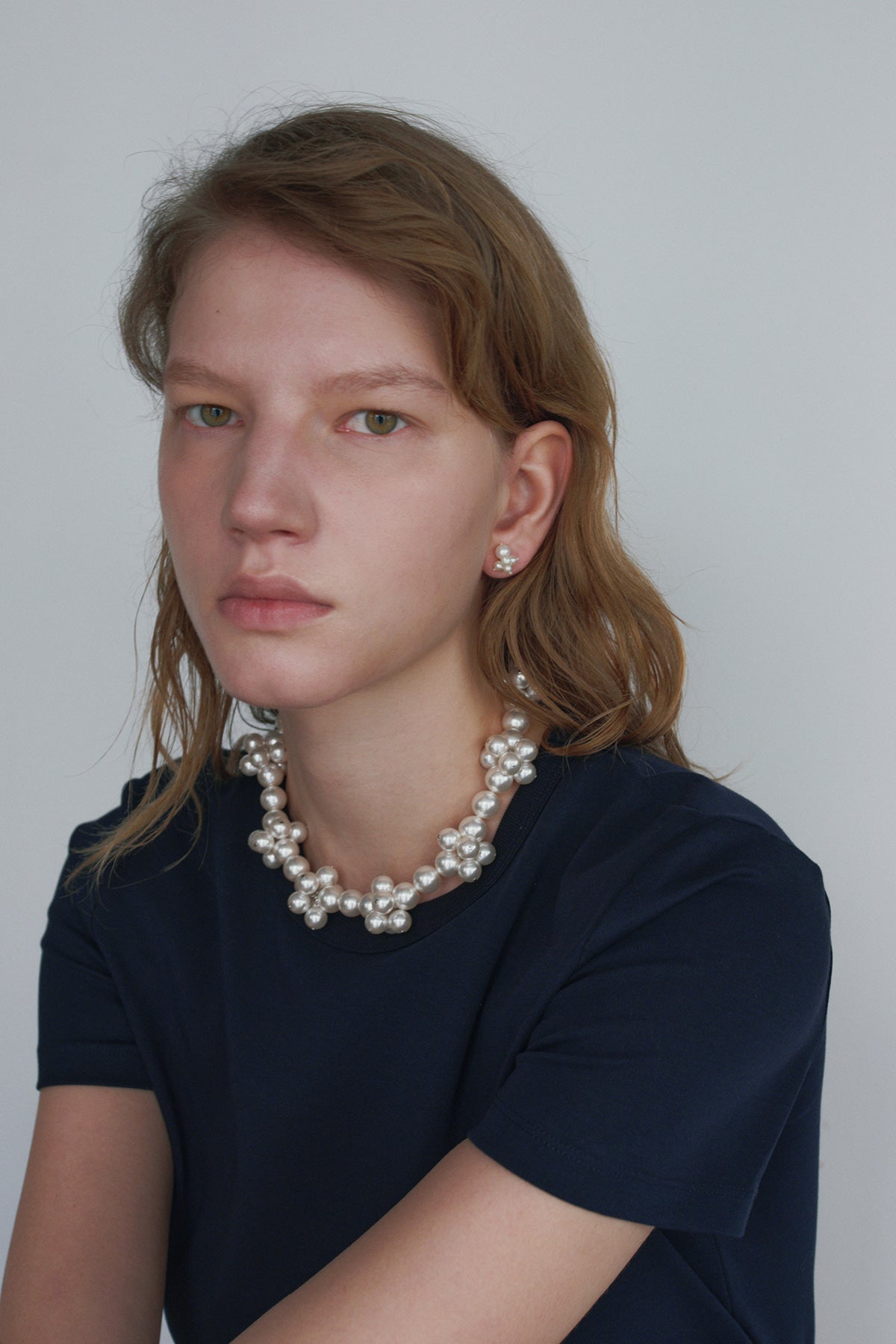 Big Flower Pearl Necklace【MWNL260202】