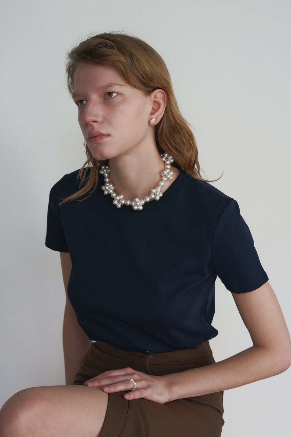 Big Flower Pearl Necklace【MWNL260202】