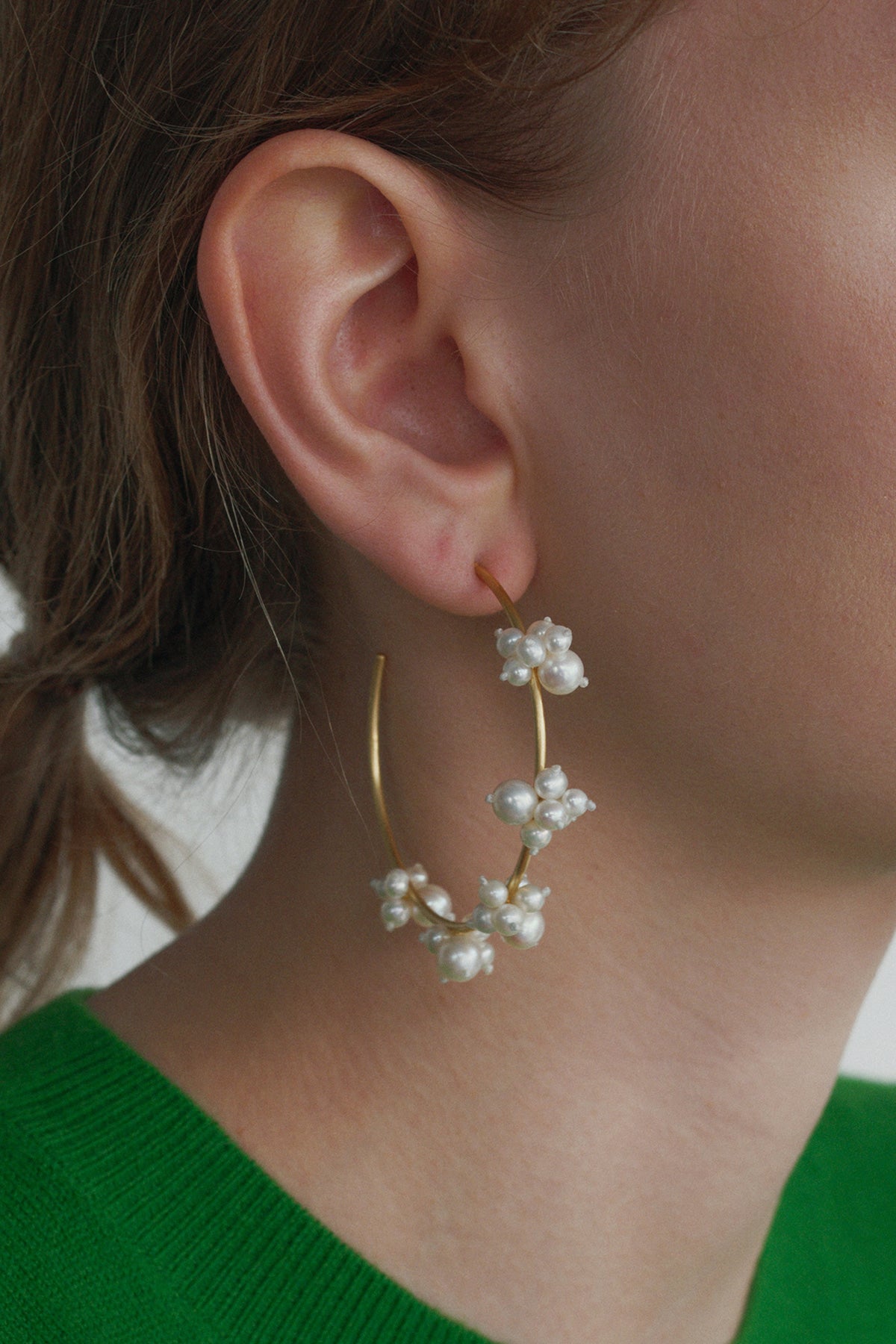 Blooming Bud Hoop Earrings【MWER260207】