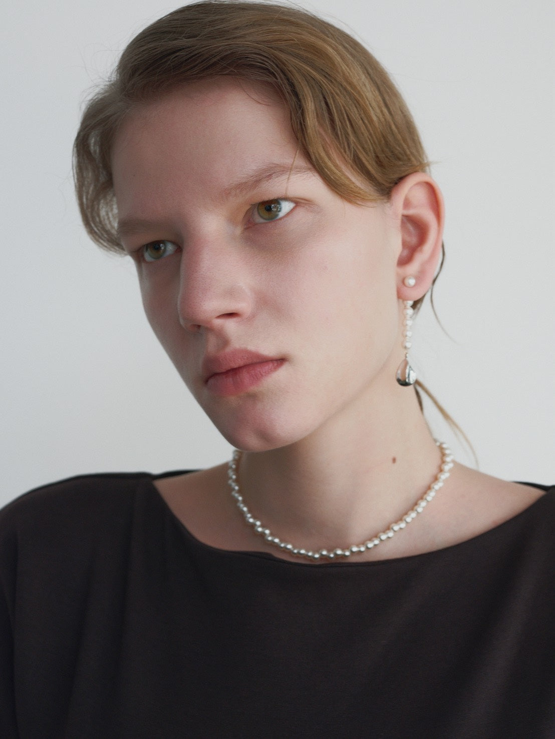 Petal Pearl Unbalanced Earrings【MWER260205】