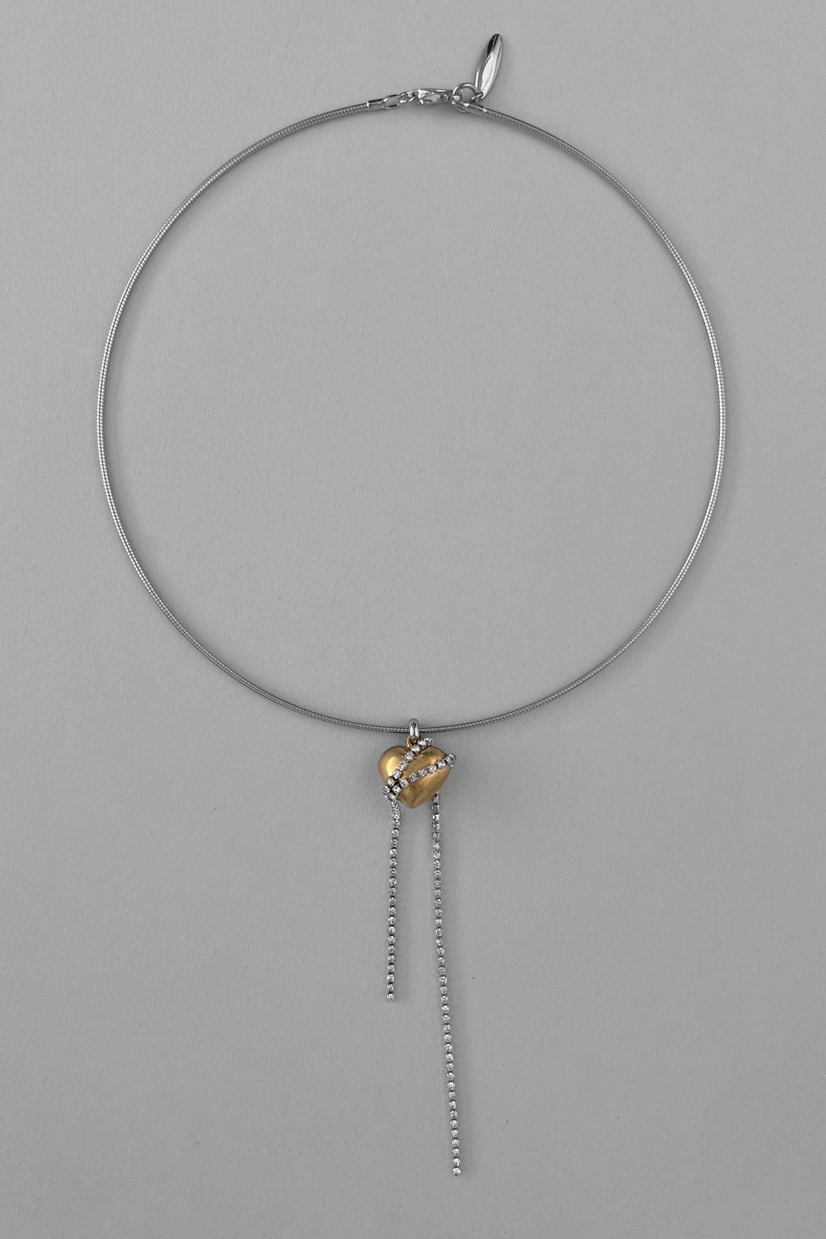 Moonlit Heartstrings Wire Necklace 【MWNL250104】