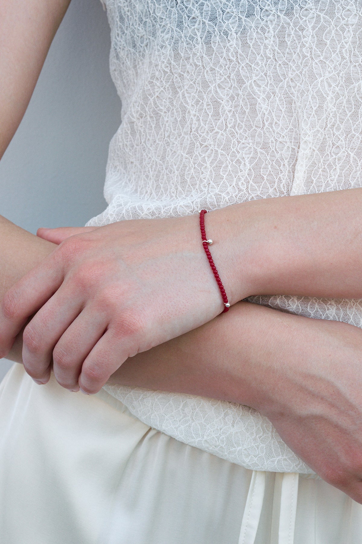 Dot Dot Silver Ball Bracelet 【MWBR250503】