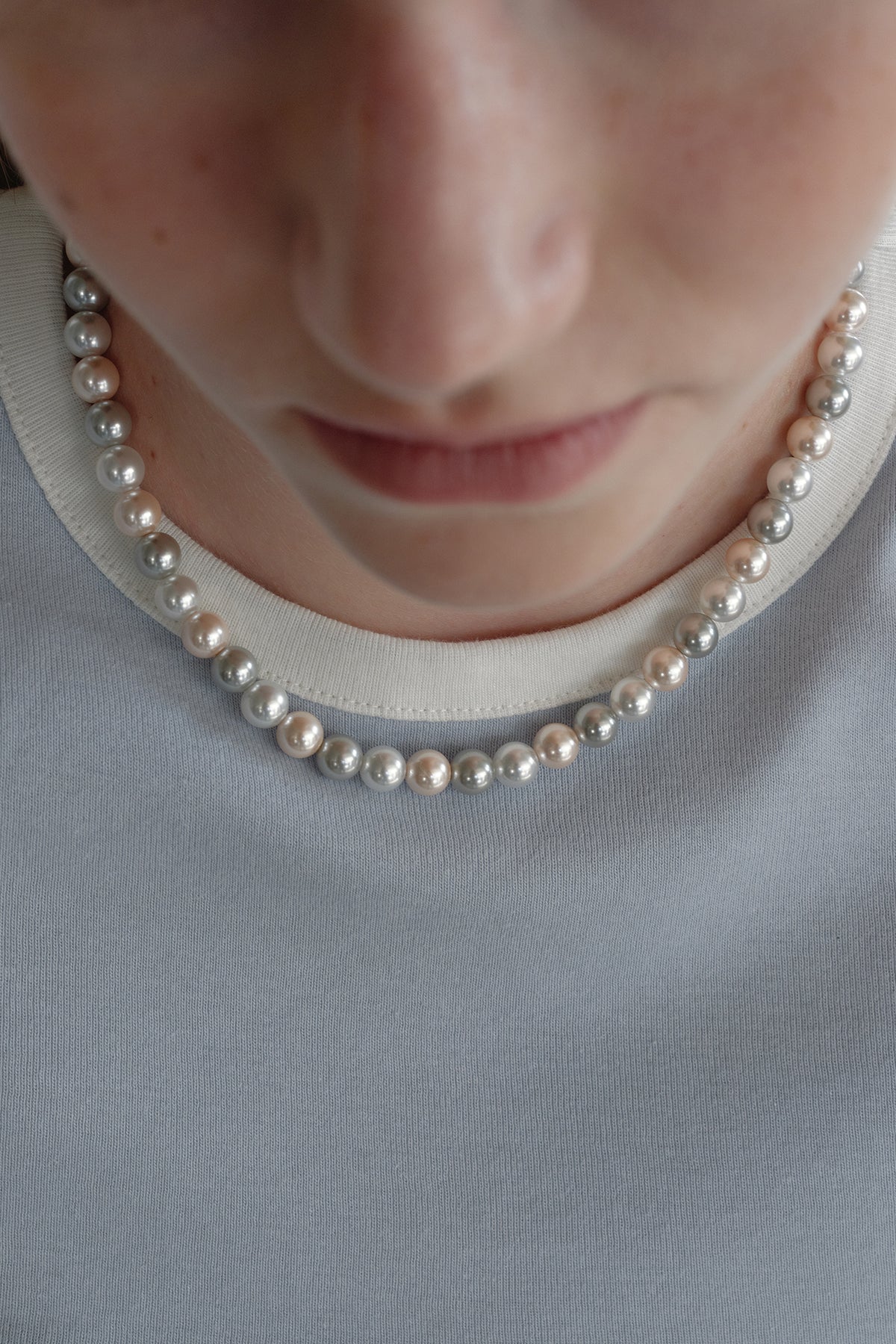 Blushing Pearls Necklace 【MWNL250107】