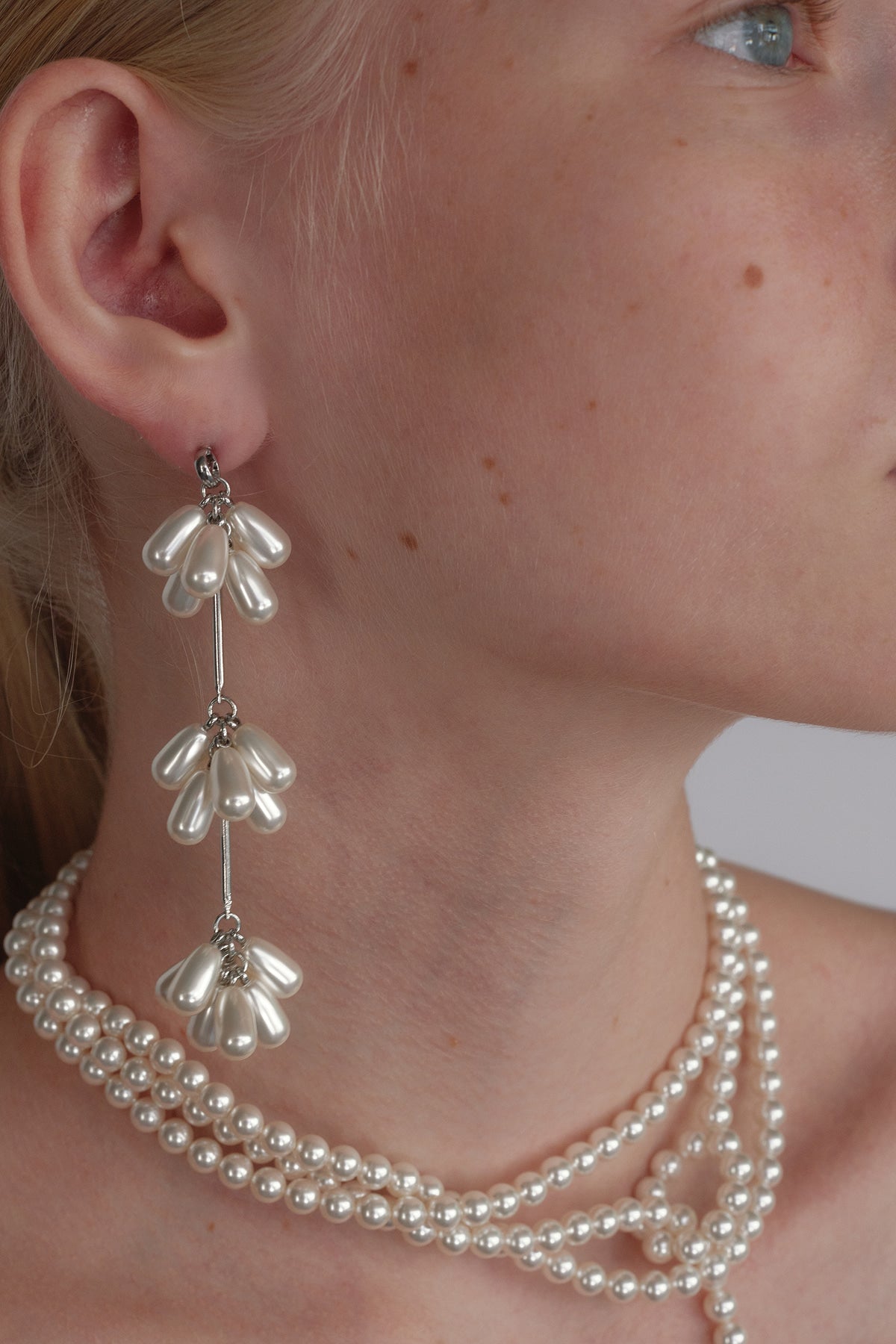 Blooming Pearl Flower Single Earring【MWER240606】