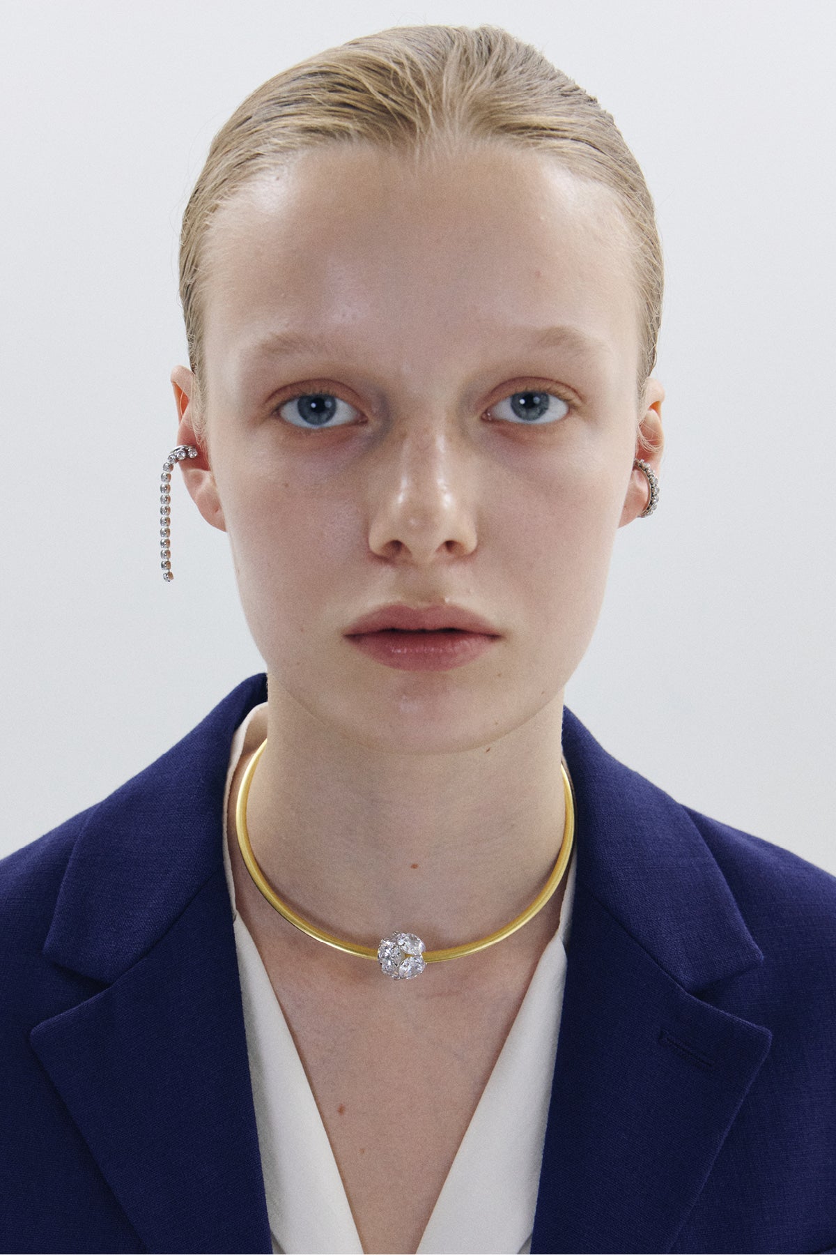 Crystal Line Ear Cuff【MWER260609】