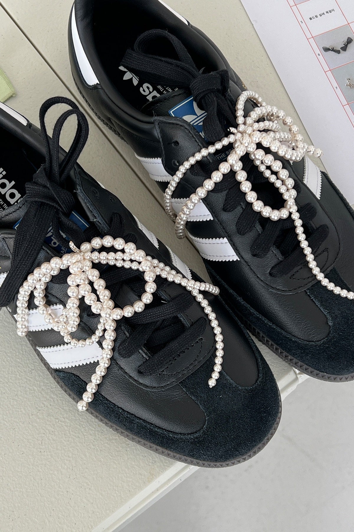 Pearl Tassel Shoelace Charms(set)【MWET240201】