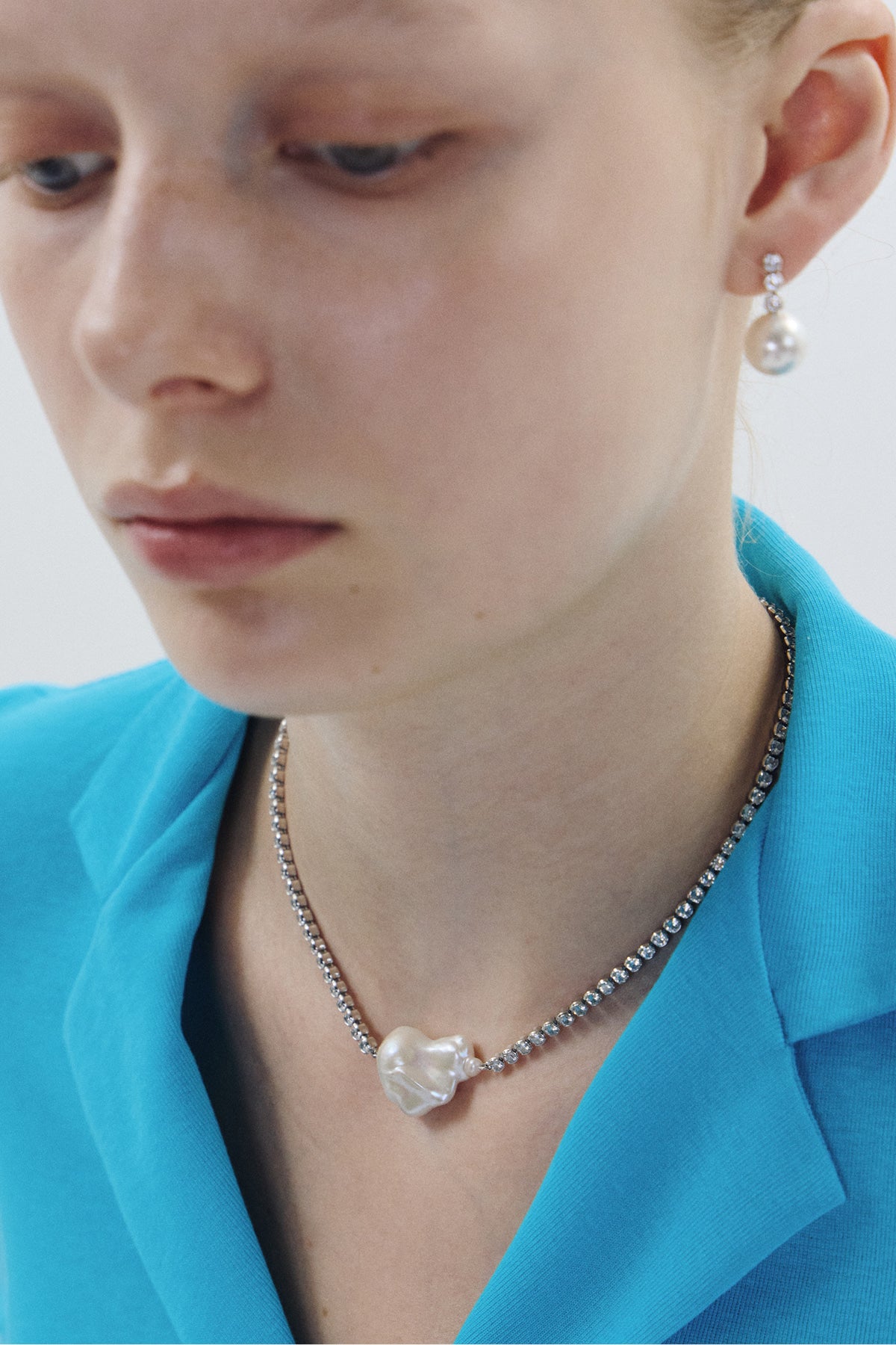 Lightline Baroque Pearl Necklace【MWNL260607】