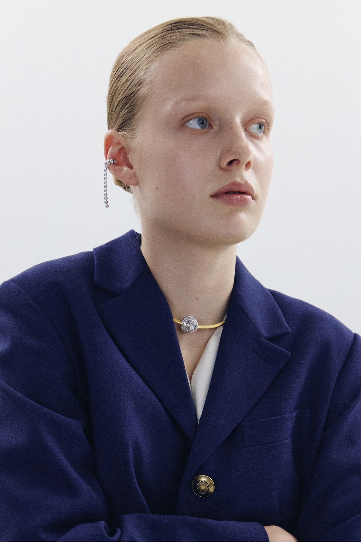 Crystal Line Ear Cuff【MWER260609】