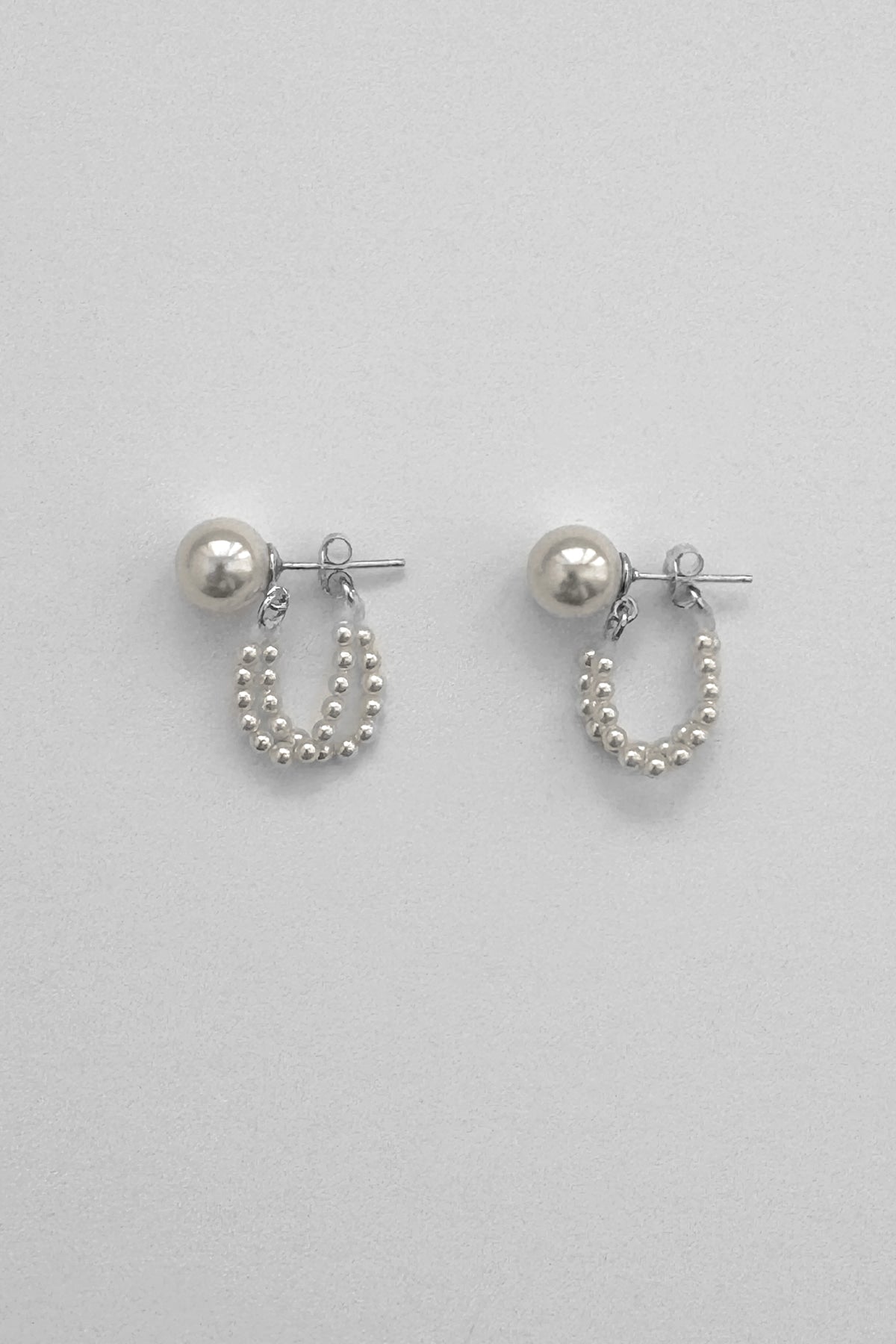 Moonlit Loops Pearl Earrings【MWER240607】