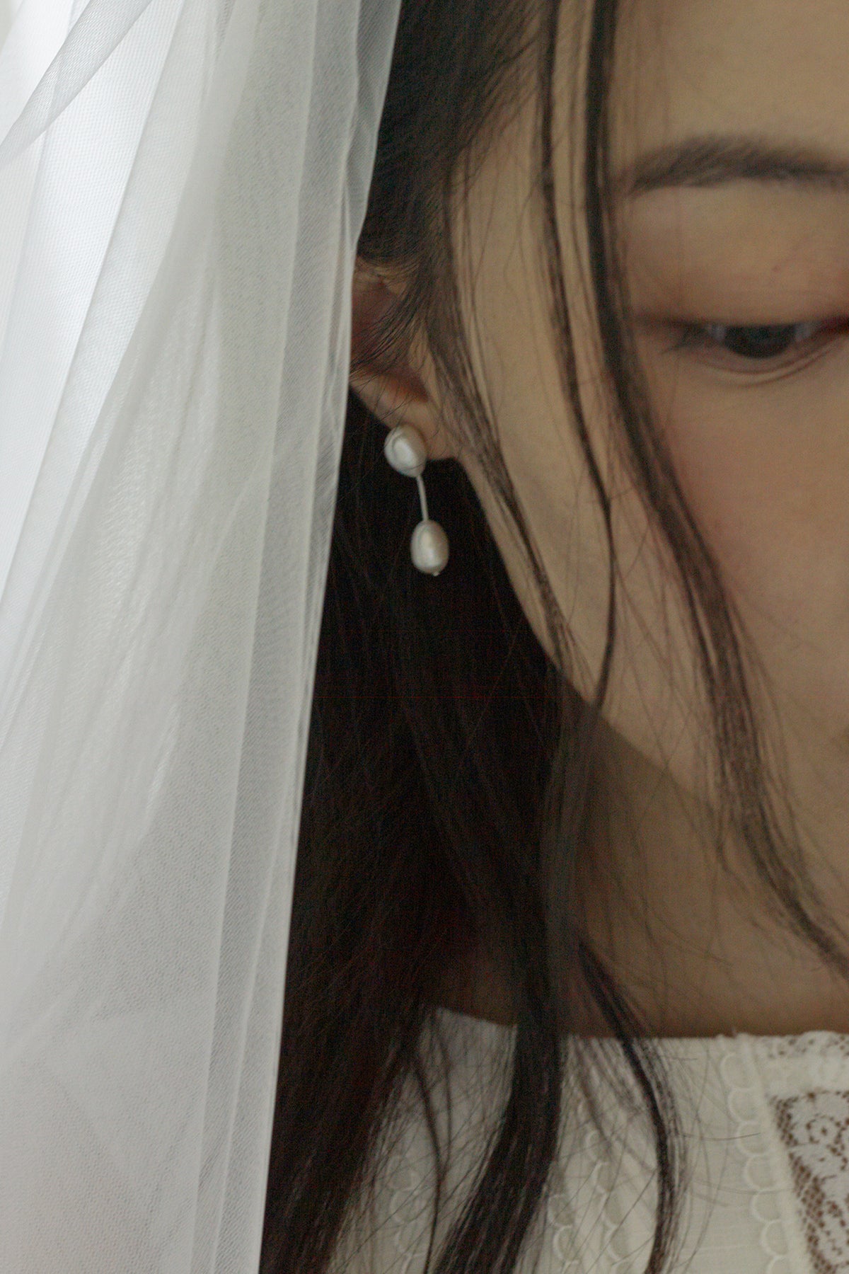 [MJxME] Baroque Pearl String Earrings【MWER250202】