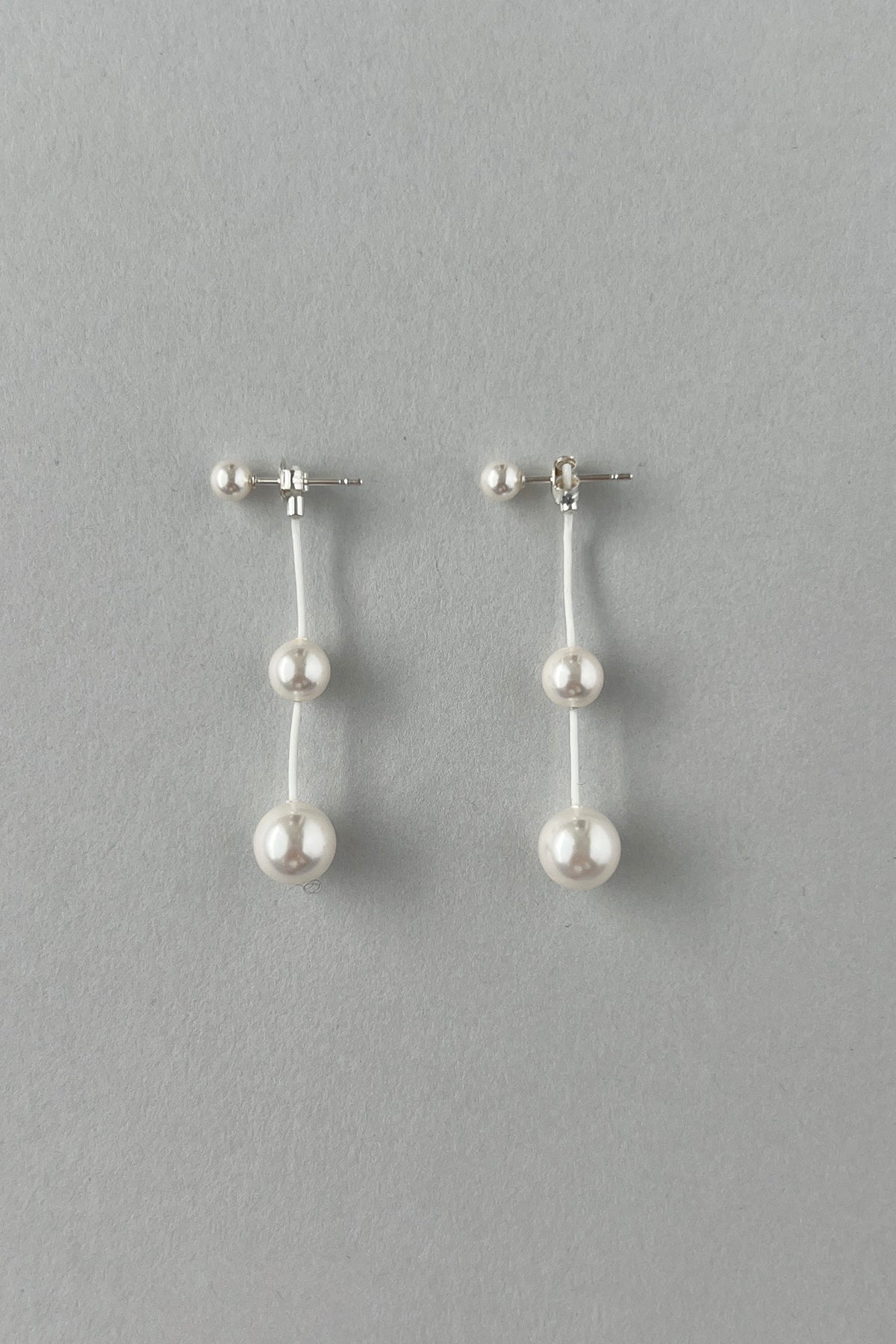 [MJxME] Drop Pearl String Earrings【MWER250203】