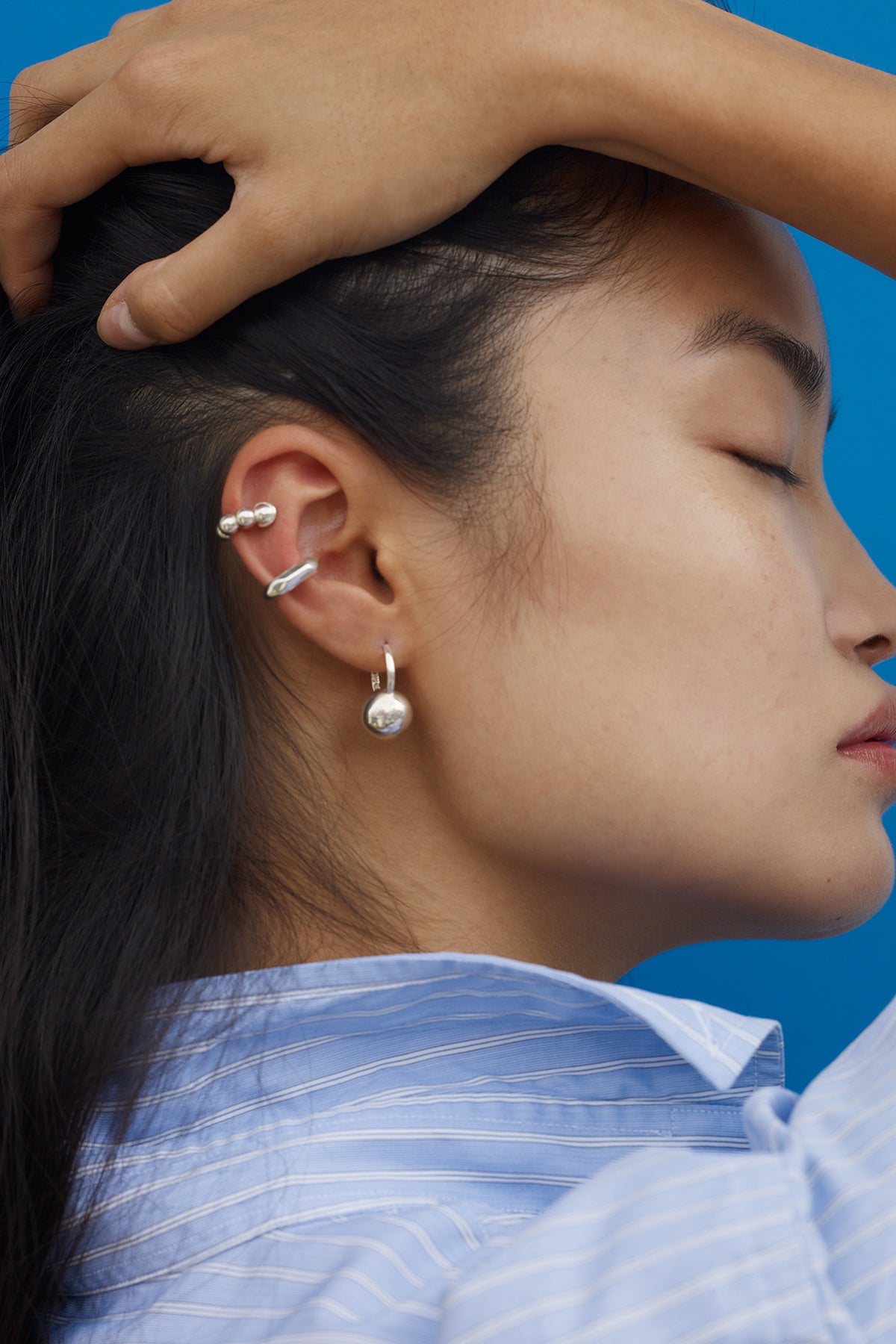 Silver 925 Simple Ear Cuff【MWER210203】