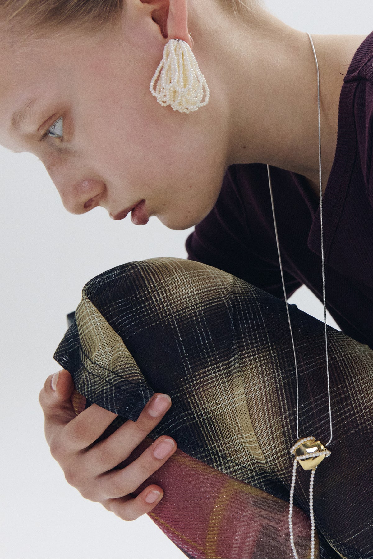 Seed Pearl Tassel Earrings【MWER260602】