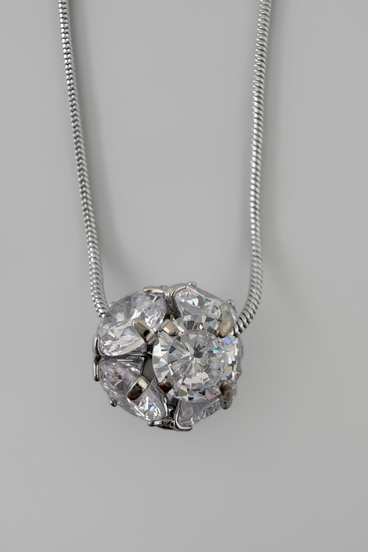 Crystal Orb Drop Necklace【MWNL260606】