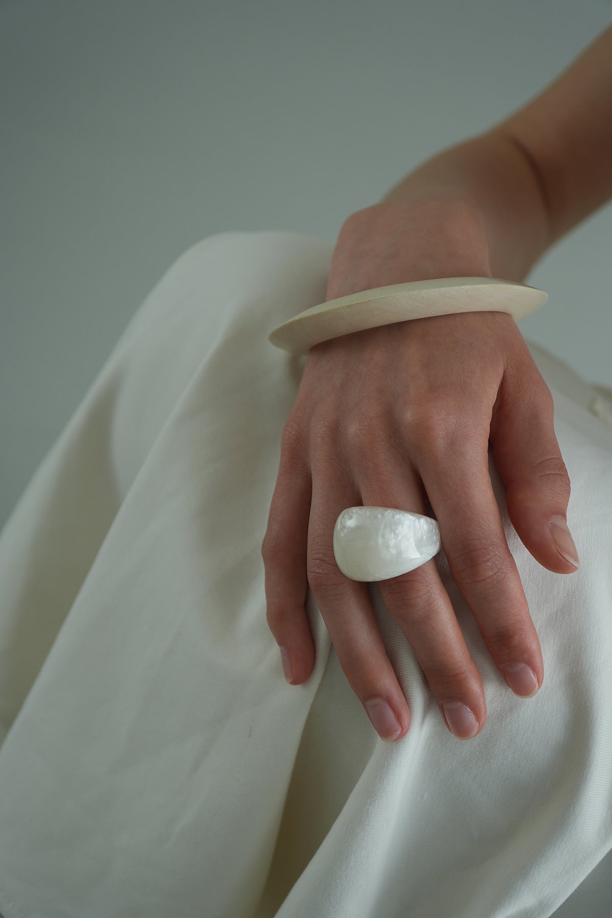 Milk Marble Dome Ring【MWRG260401】