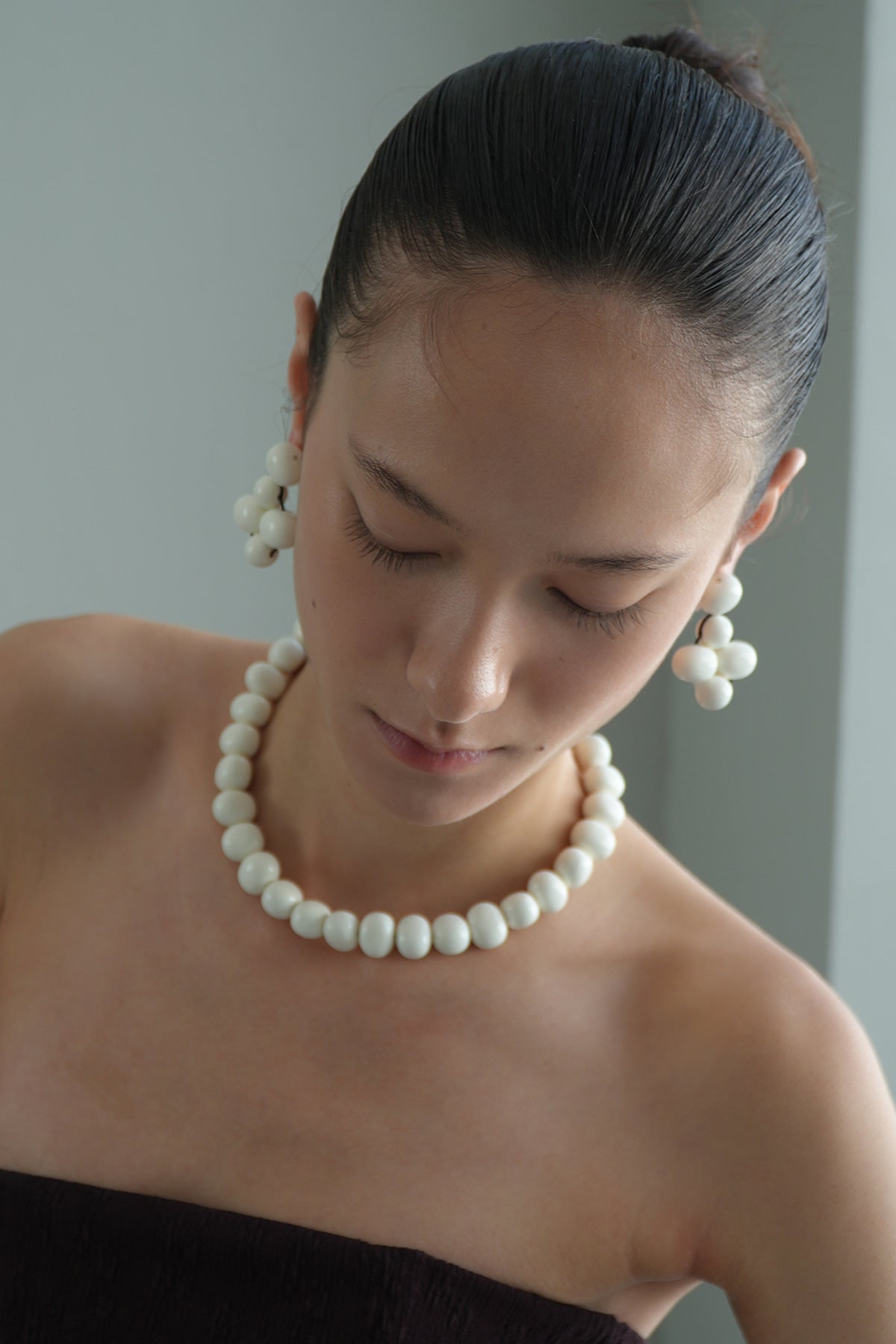 Milk Cluster Earrings【MWER260402】