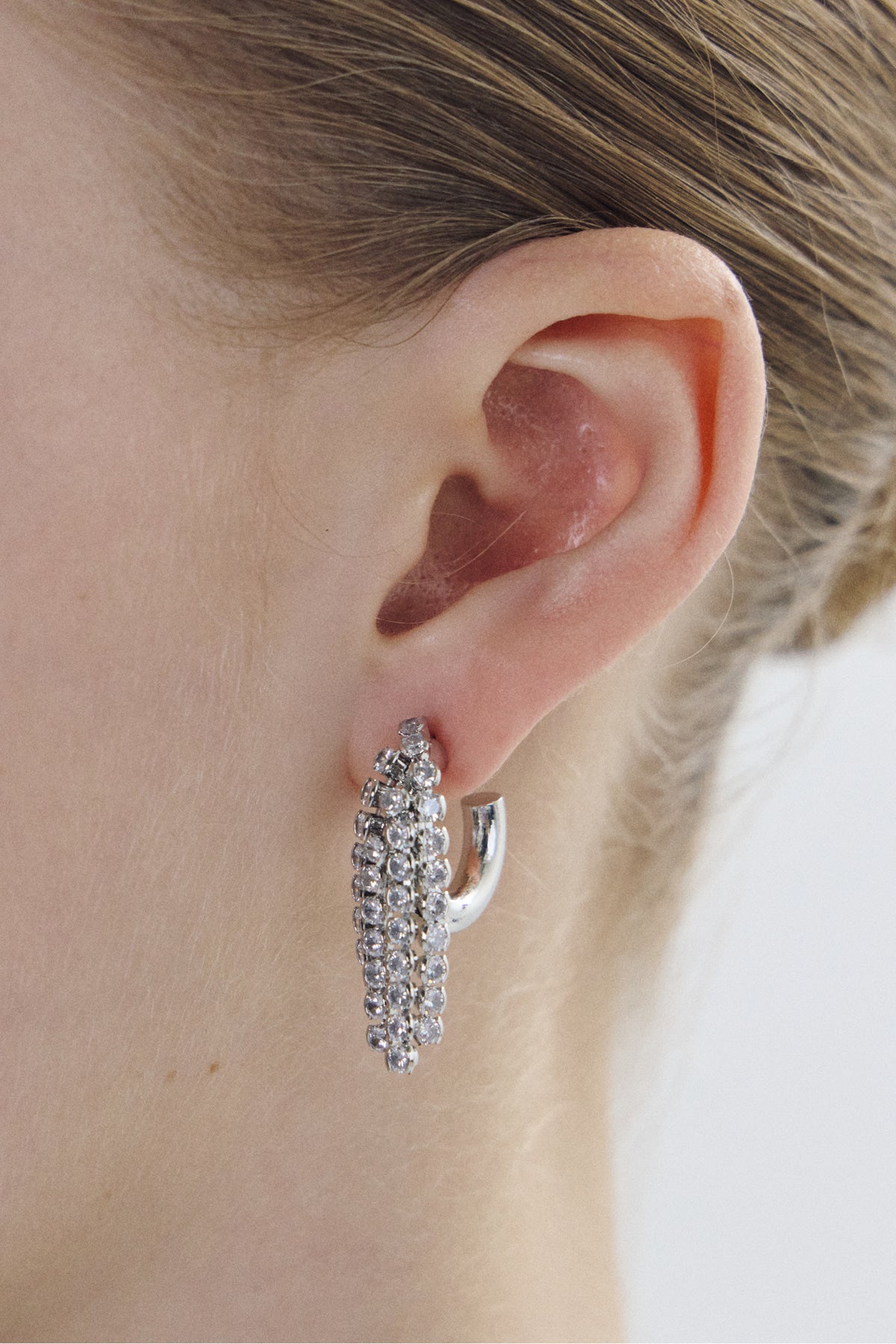 Lightline Tassel Hoop Earrings【MWER260607】