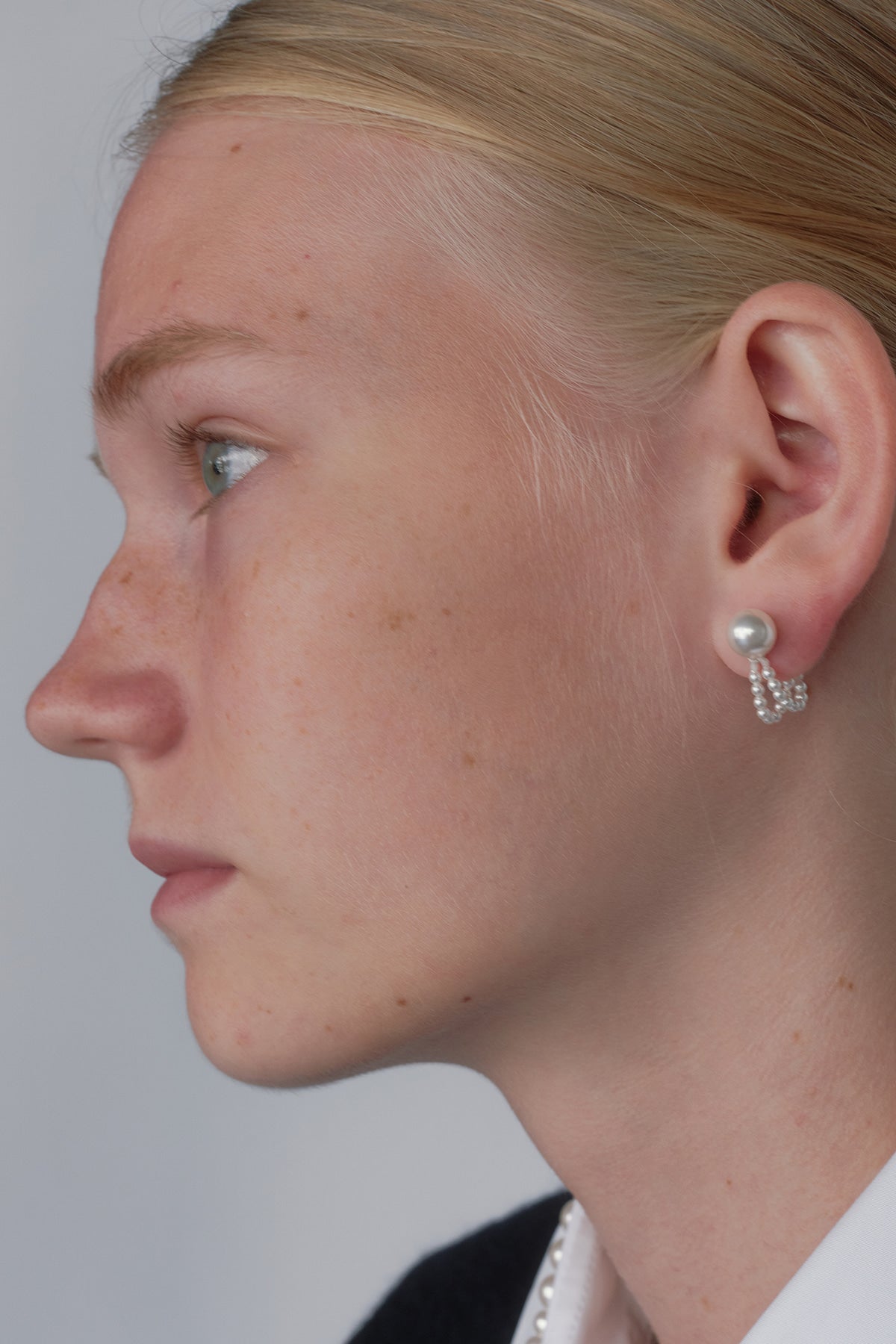 Moonlit Loops Pearl Earrings【MWER240607】