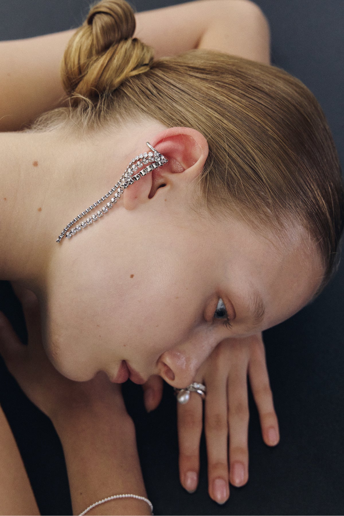 Crystal Tassel Ear Cuff【MWER260608】