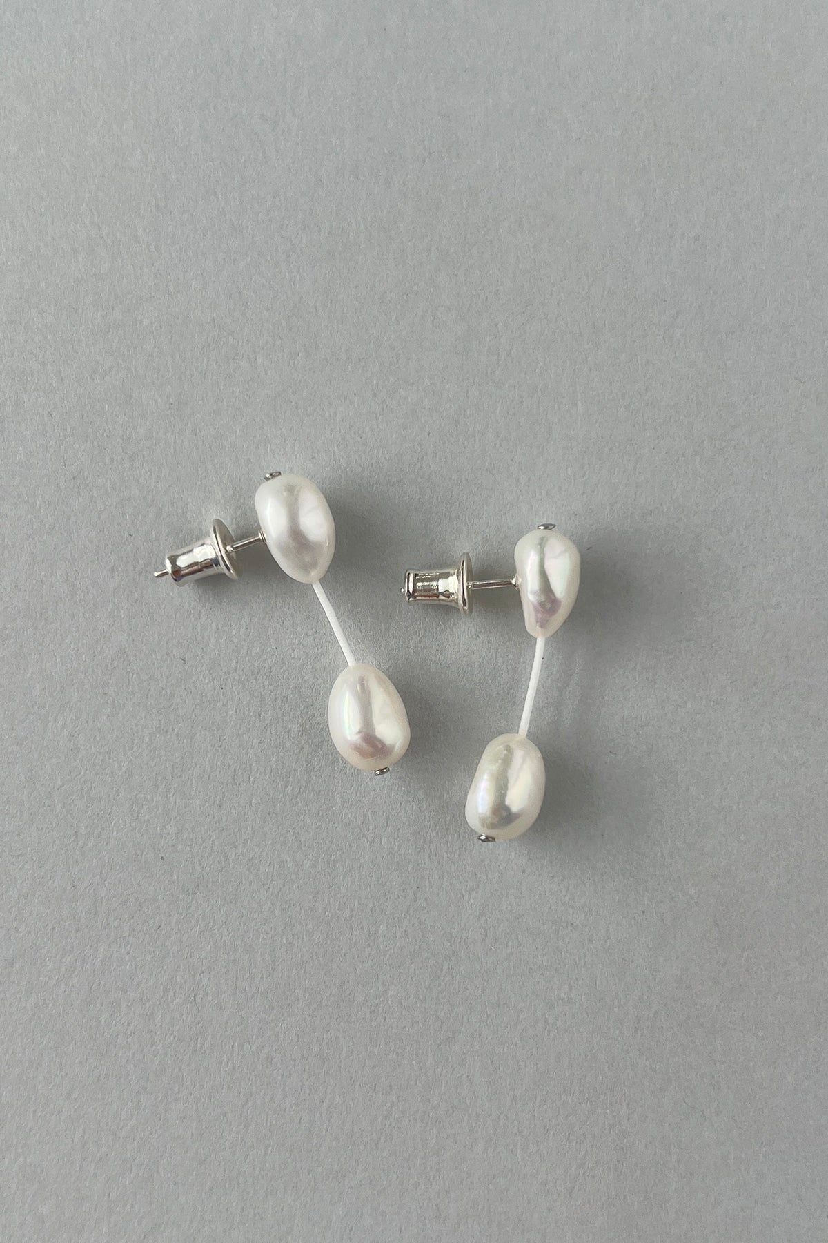 [MJxME] Baroque Pearl String Earrings【MWER250202】