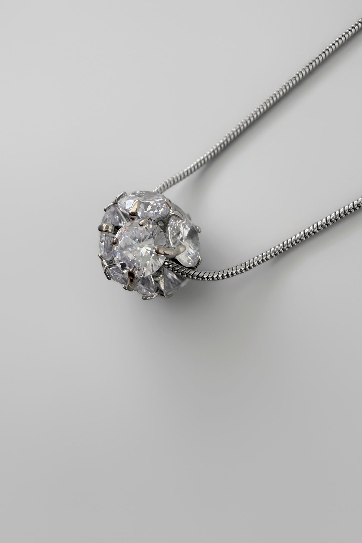 Crystal Orb Drop Necklace【MWNL260606】