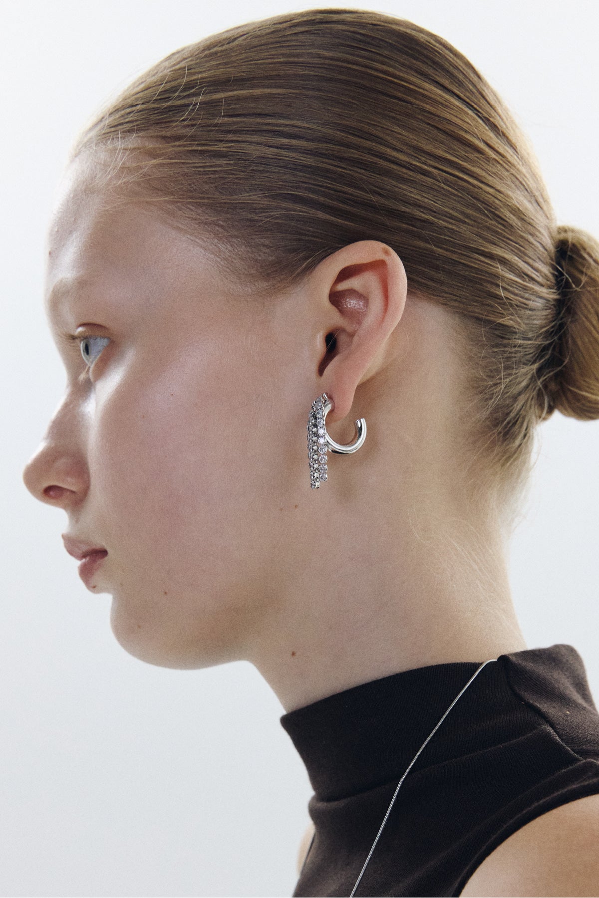 Lightline Tassel Hoop Earrings【MWER260607】