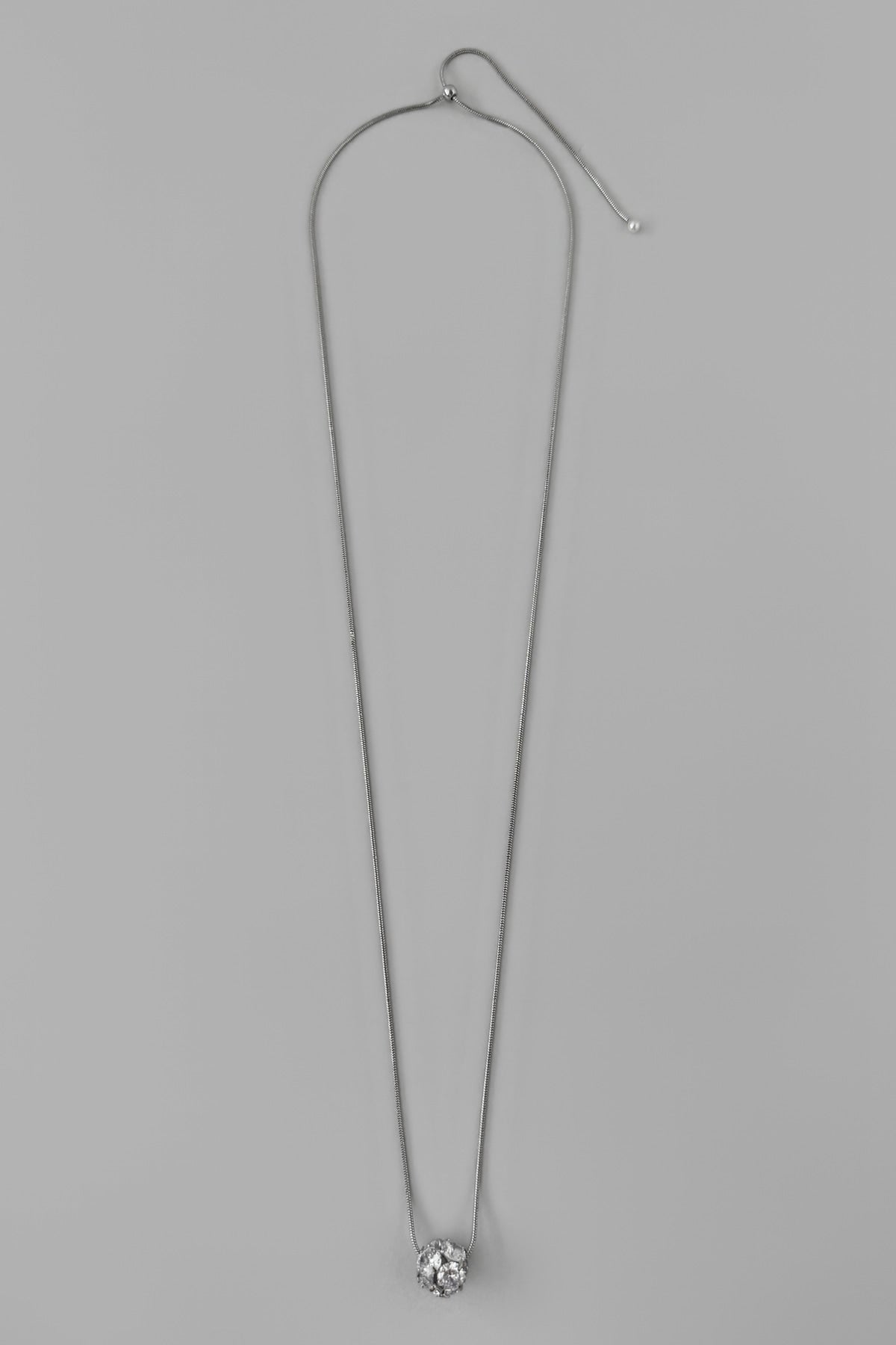 Crystal Orb Drop Necklace【MWNL260606】