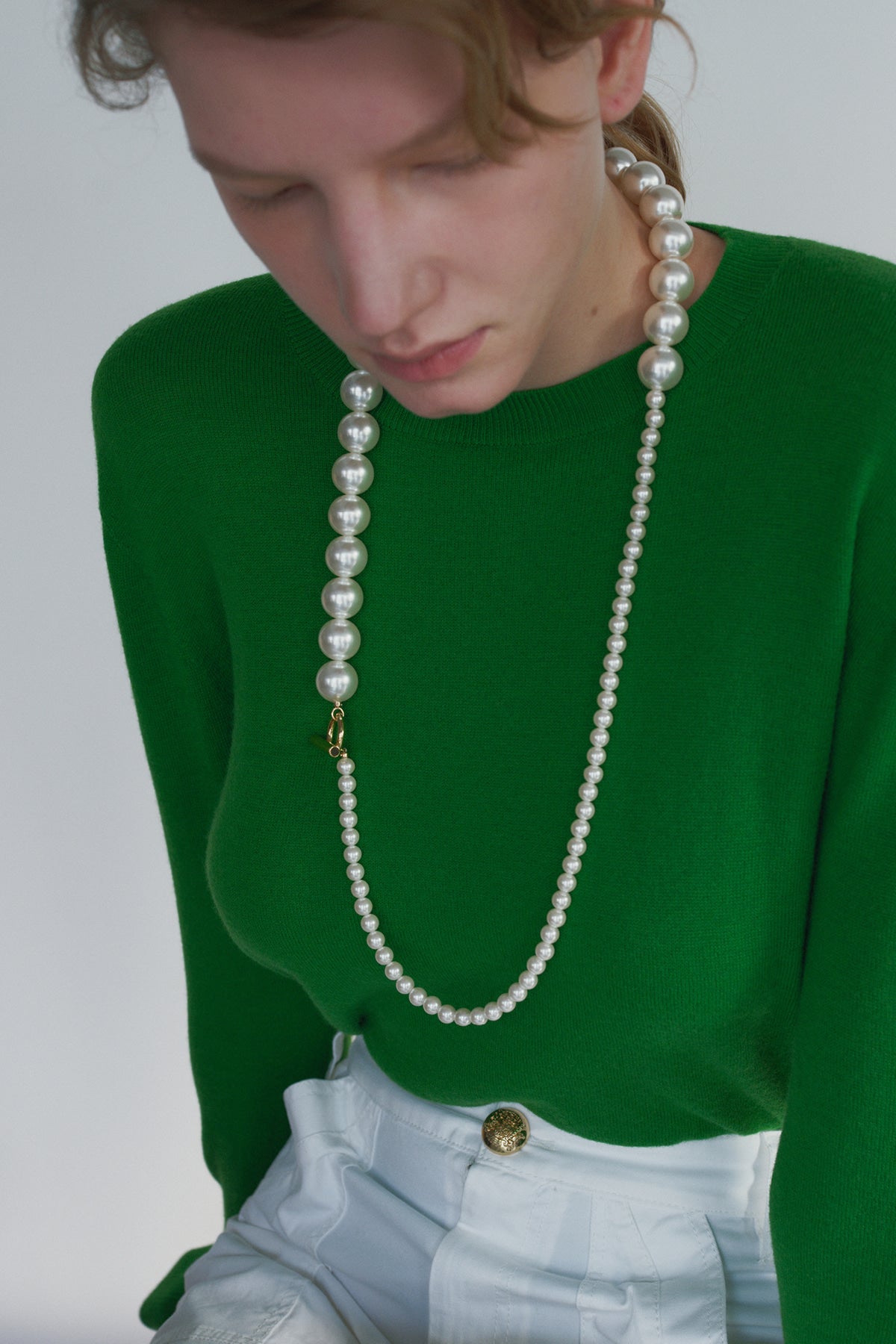 Big Pearl Two Way Necklace【MWNL260203】