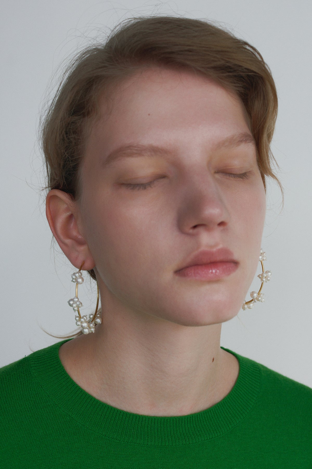 Blooming Bud Hoop Earrings【MWER260207】
