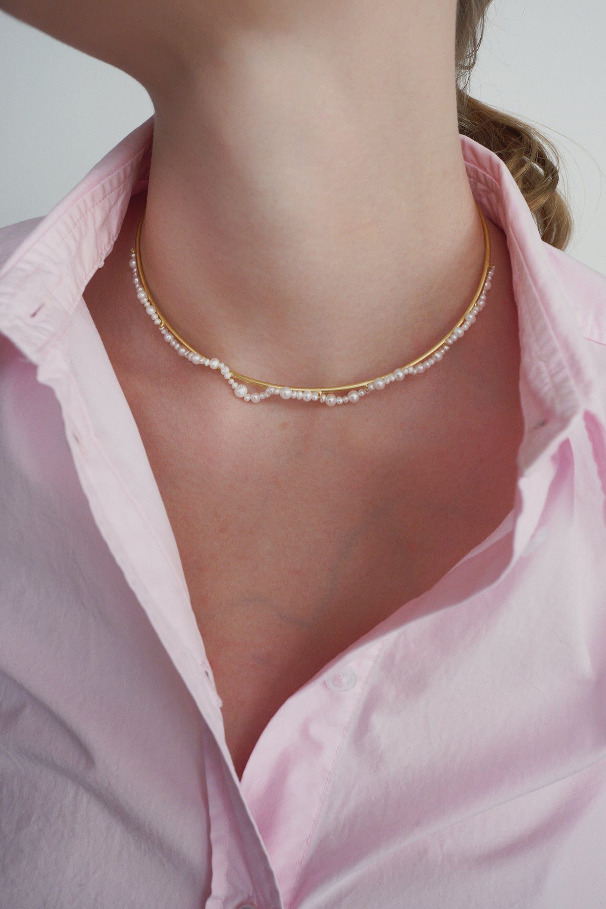 Pearl Bud Wire Choker【MWNL260106】