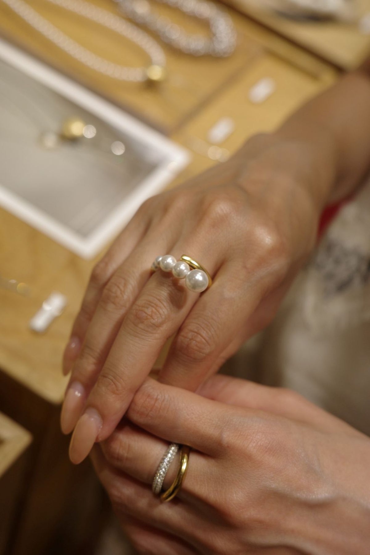 Japan Limited Spiny Pearl Ring【MWRG240603】古畑星夏さま着用アイテム