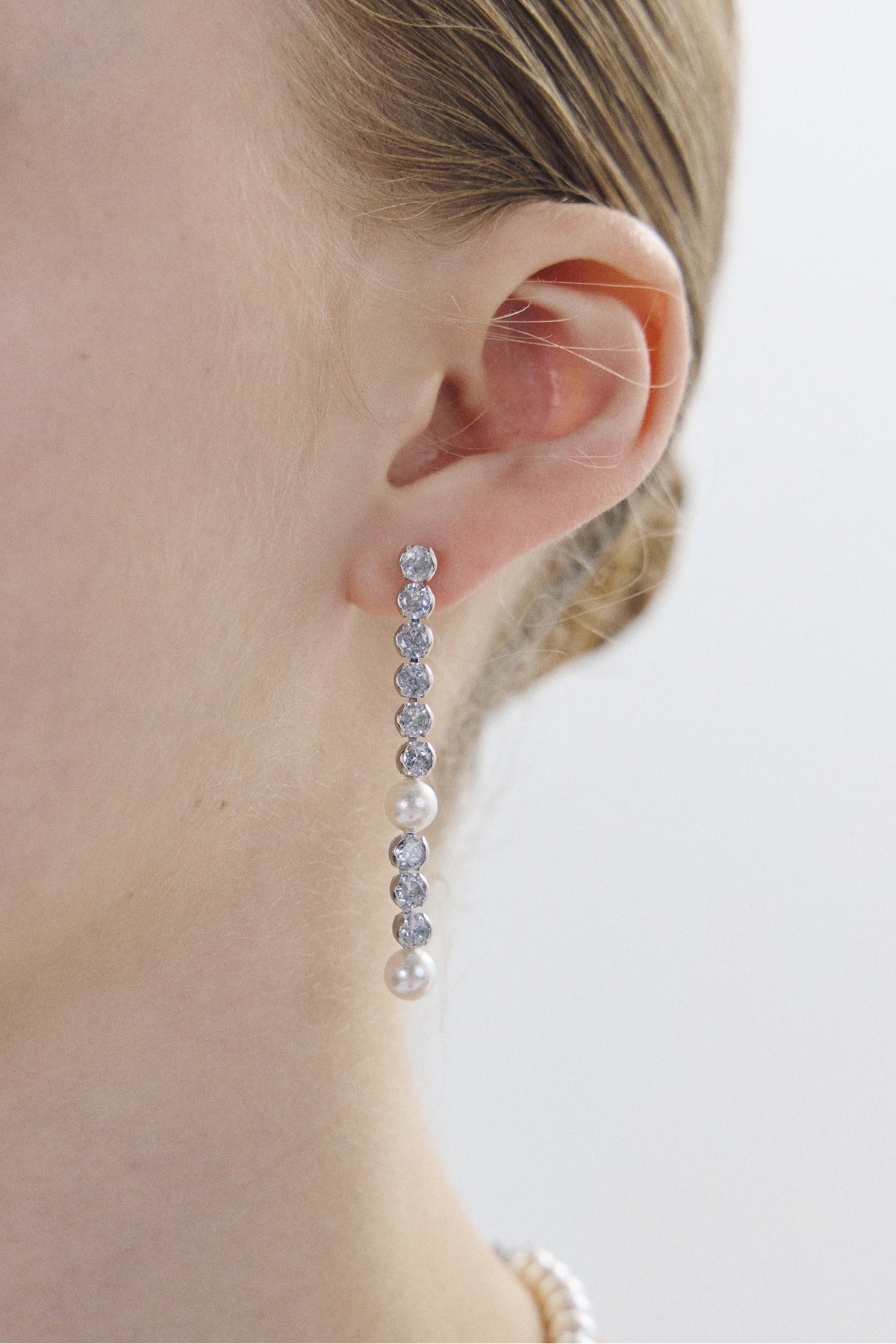 Lightline Pearl Earrings【MWER260605】