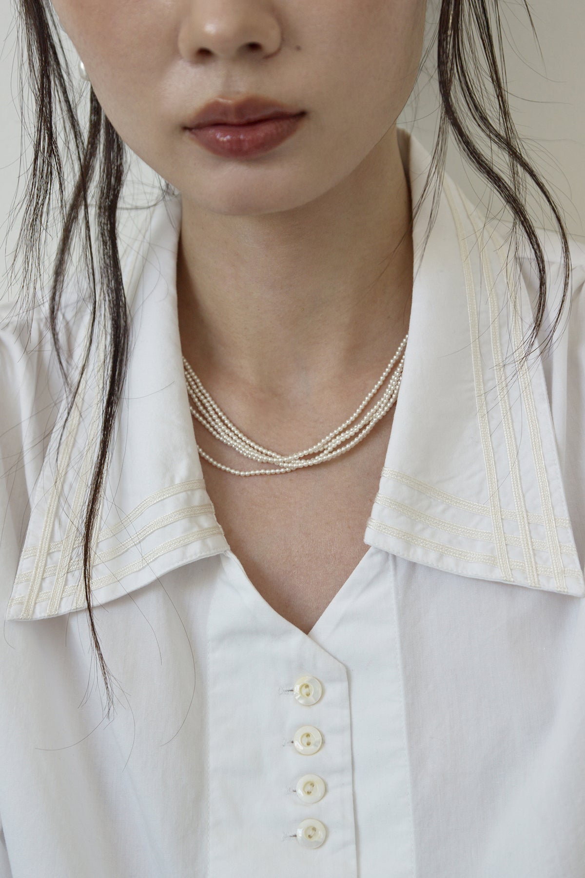 [MJxME] Petite Pearl Bunch Necklace【MWNL250203】