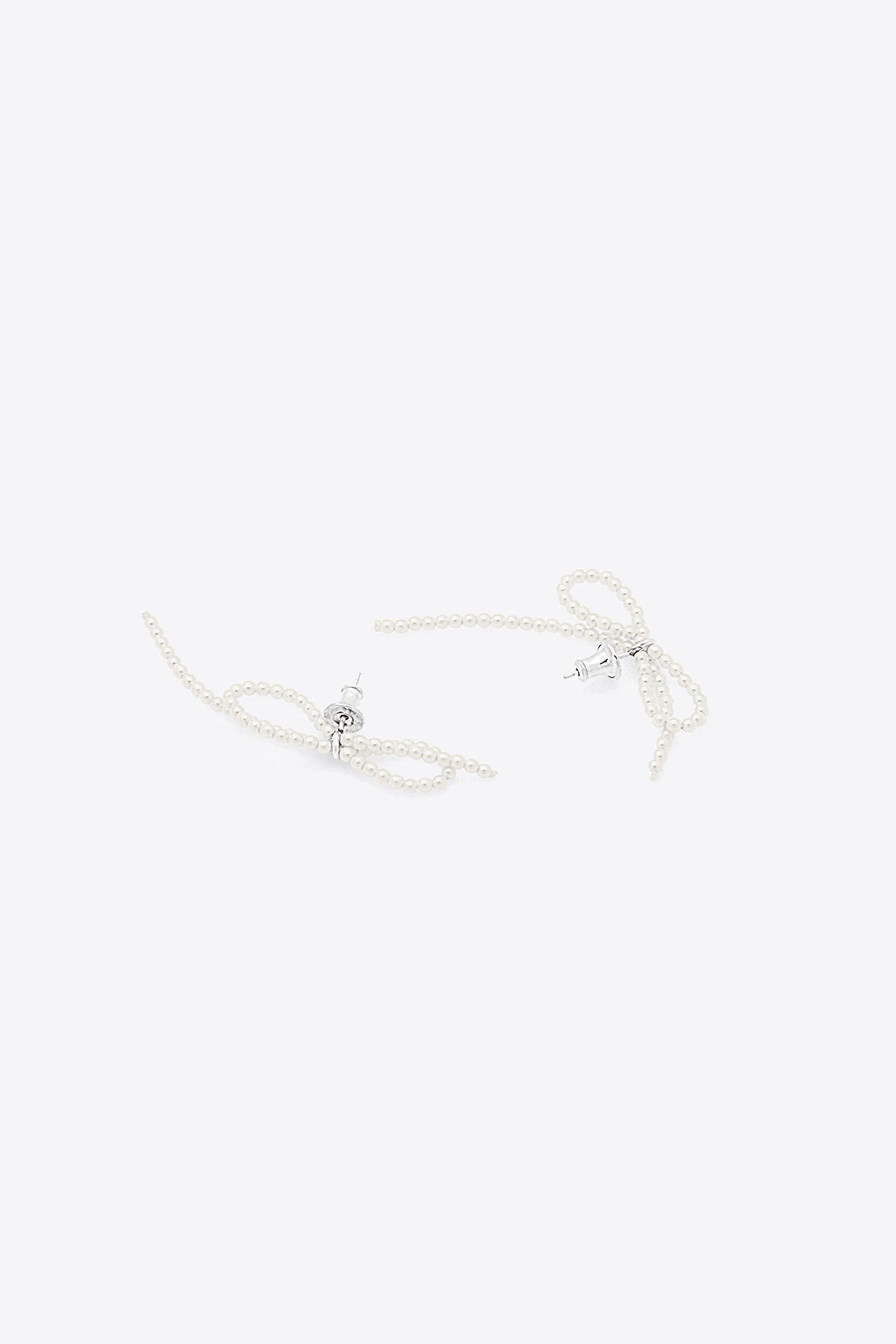 Tiny Pearl Bow Earrings【MWER230608】