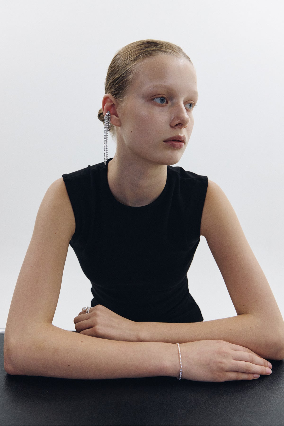 Crystal Tassel Ear Cuff【MWER260608】