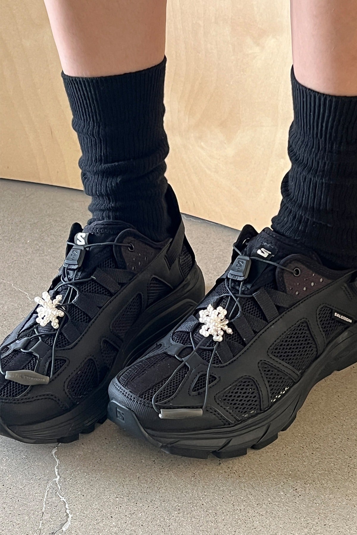 Pearl Pull Bow  Shoelace Charms(SET)【MWET240402】