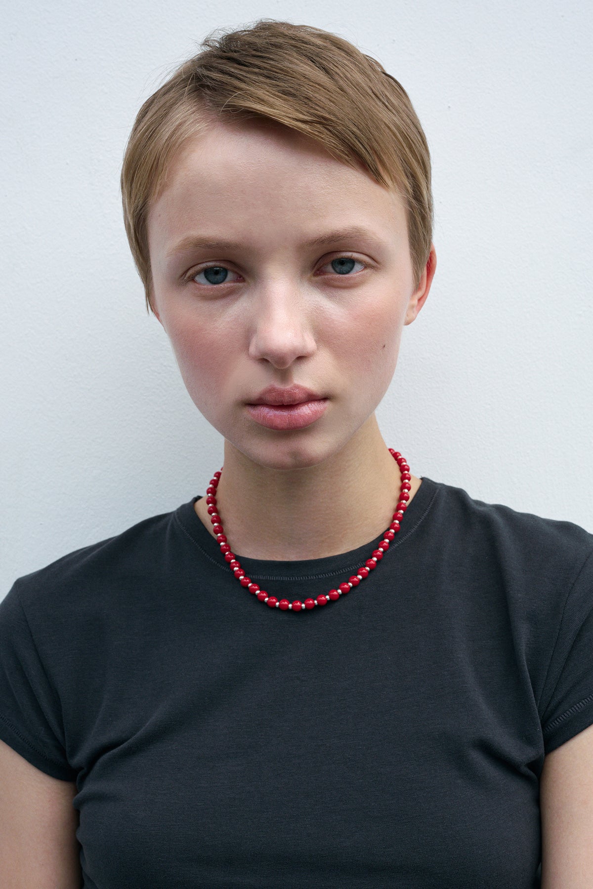 Red Berry 6mm Necklace【MWNL250507】