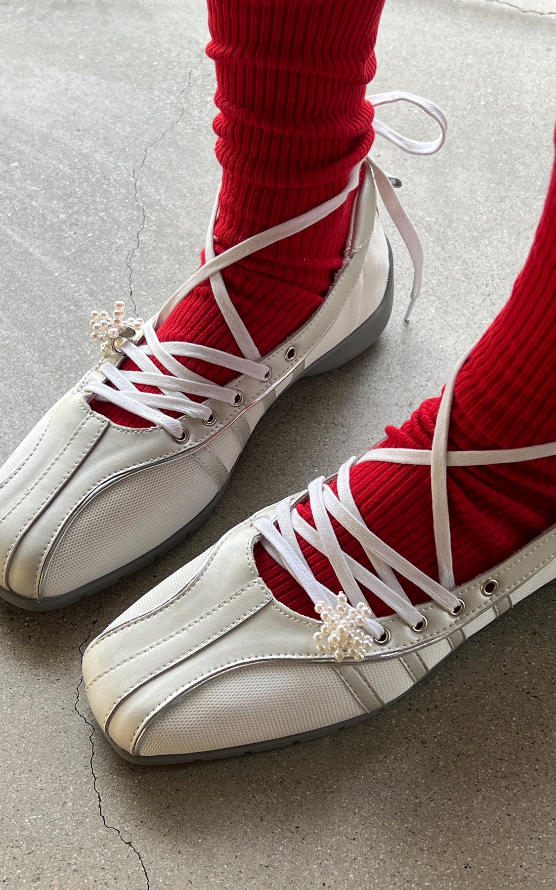 Pearl Pull Bow  Shoelace Charms(SET)【MWET240402】