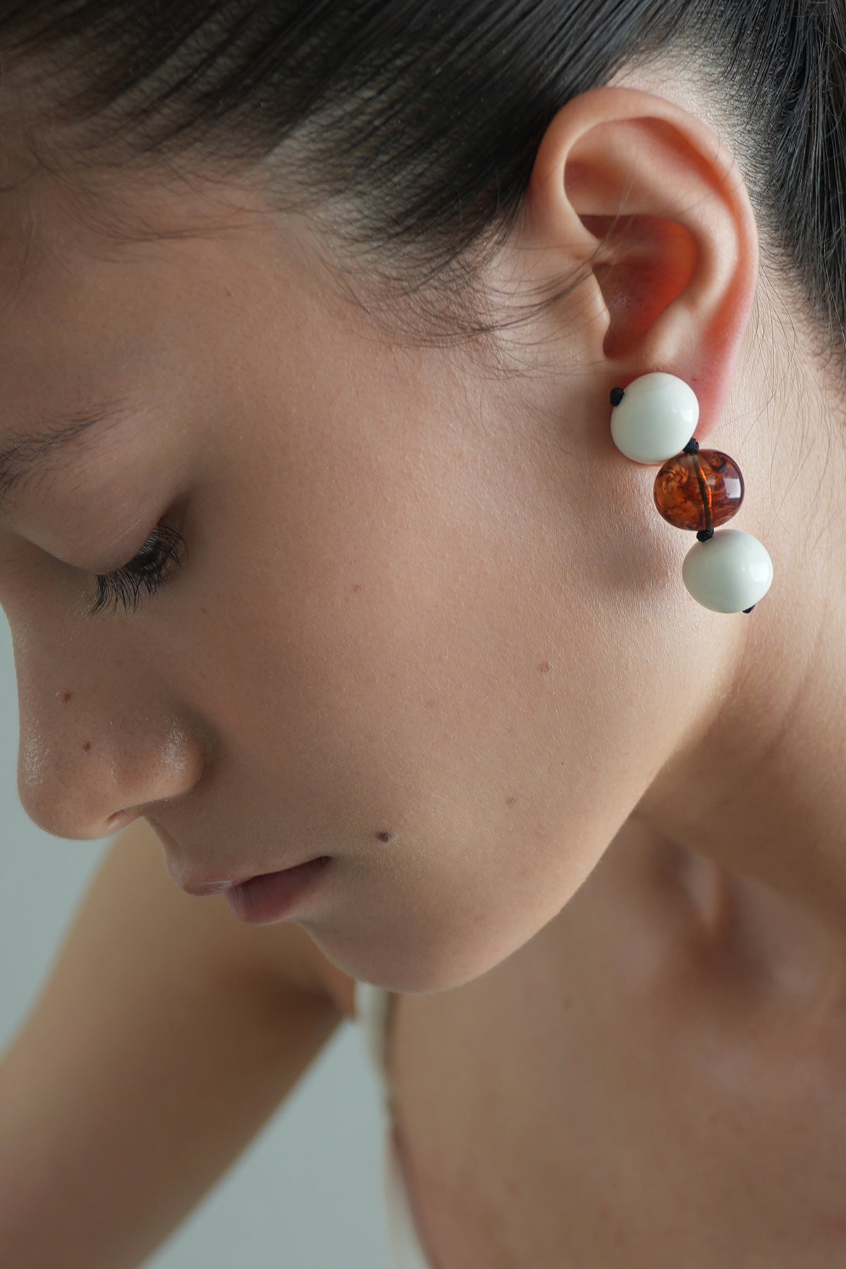 Amber Milk Drop Earrings【MWER260401】