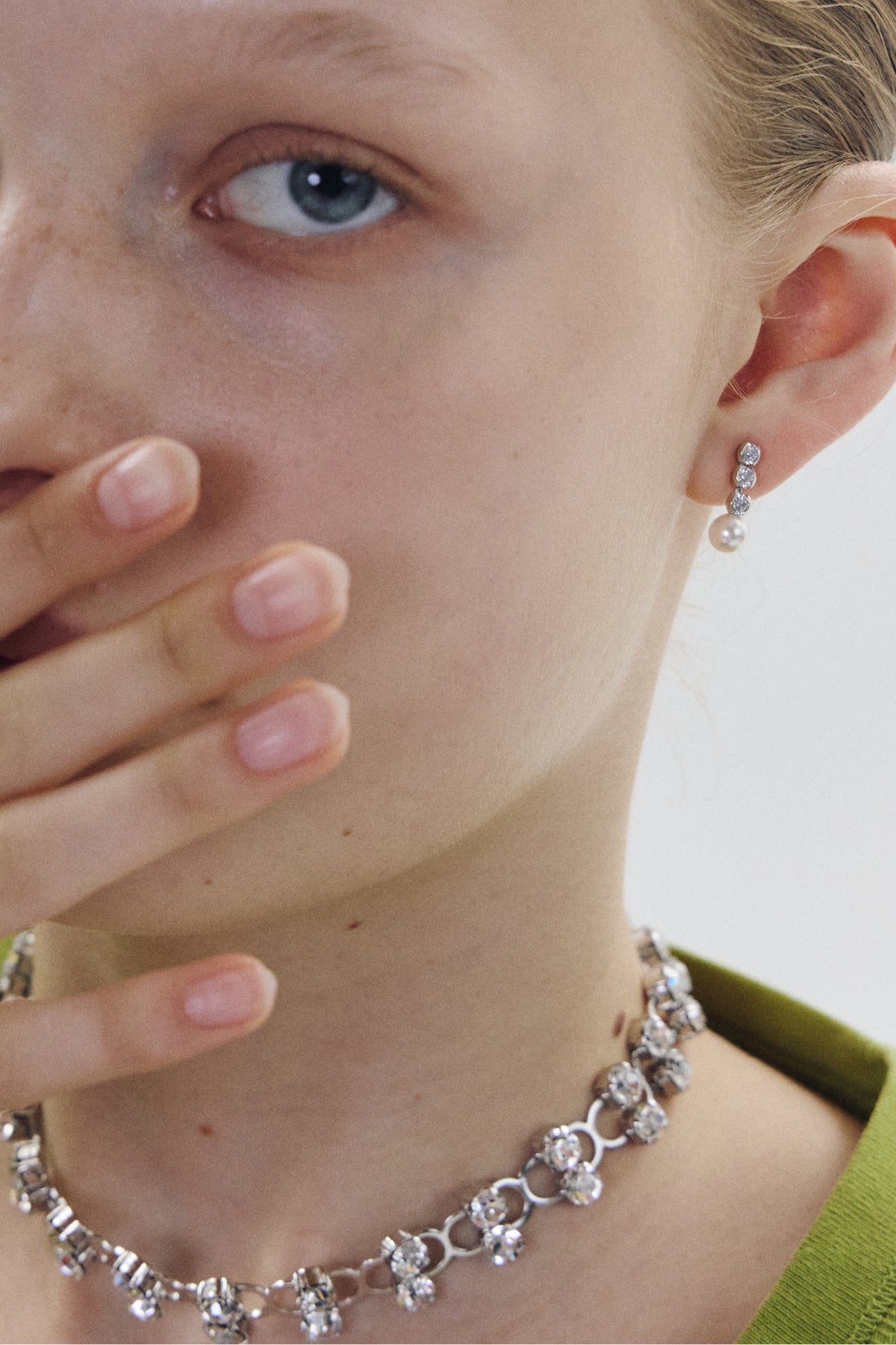 Lightline Pearl Drop Earrings  6mm【MWER260603】