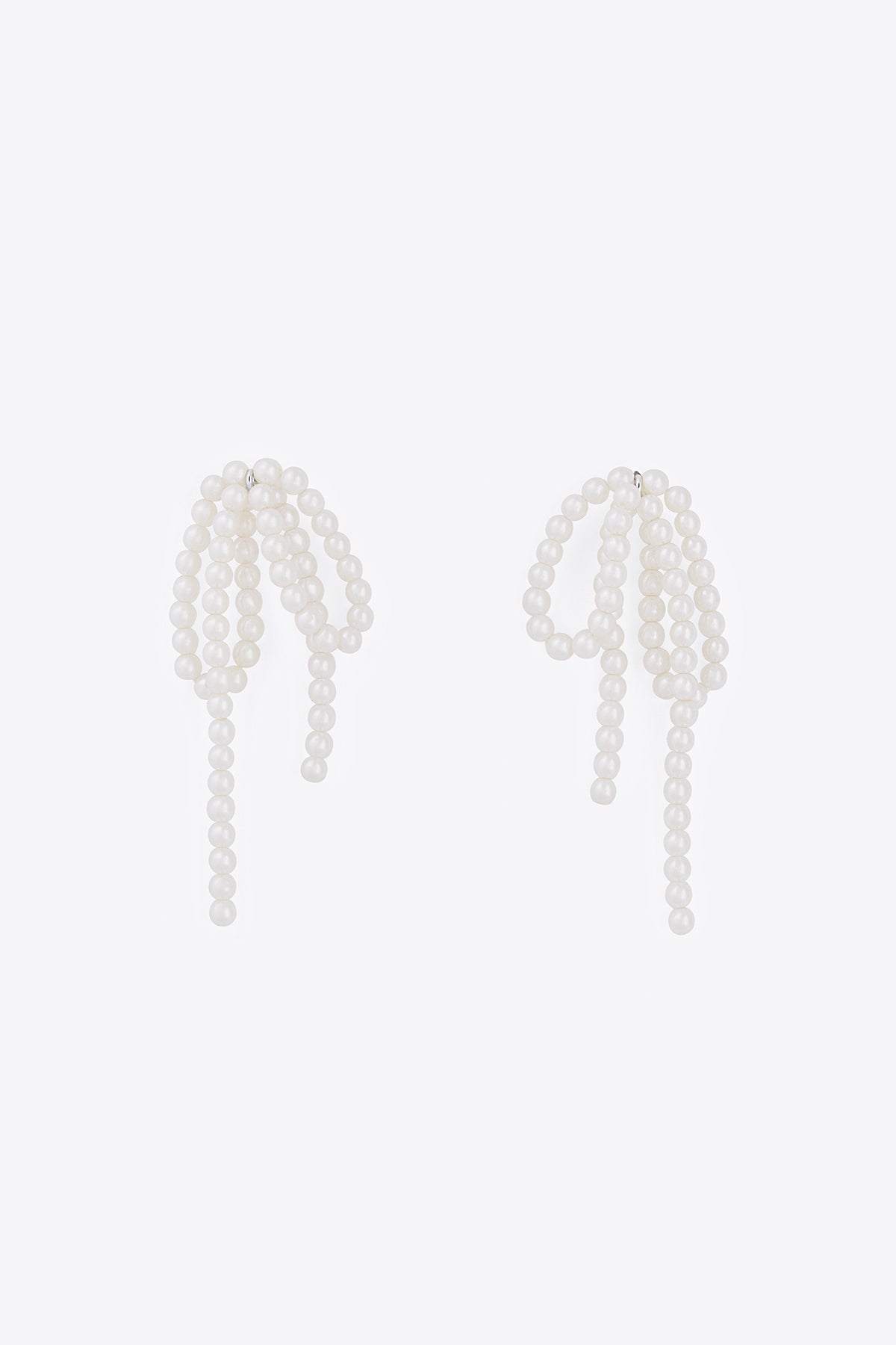 Pearl Bow Earrings【MWER230601】