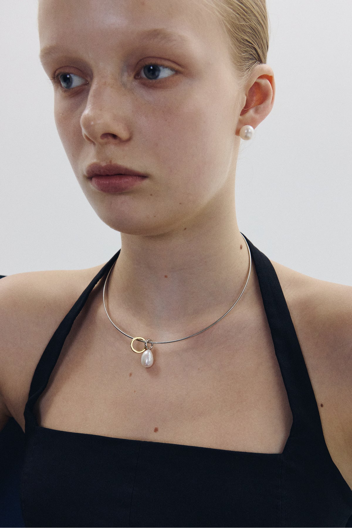 Baroque Pearl Wire Necklace【MWNL260605】